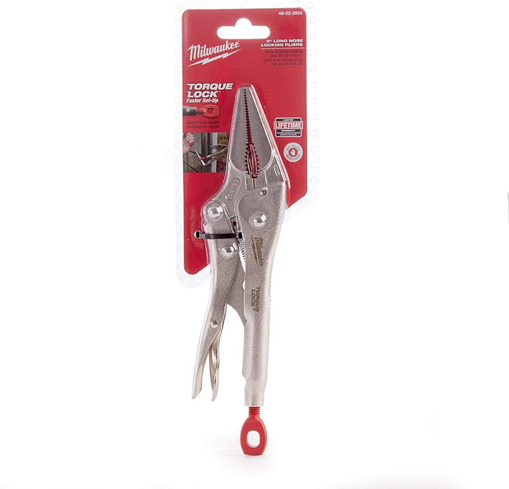 Milwaukee 48-22-3509 9-In Torque Lock Long Nose Locking Pliers