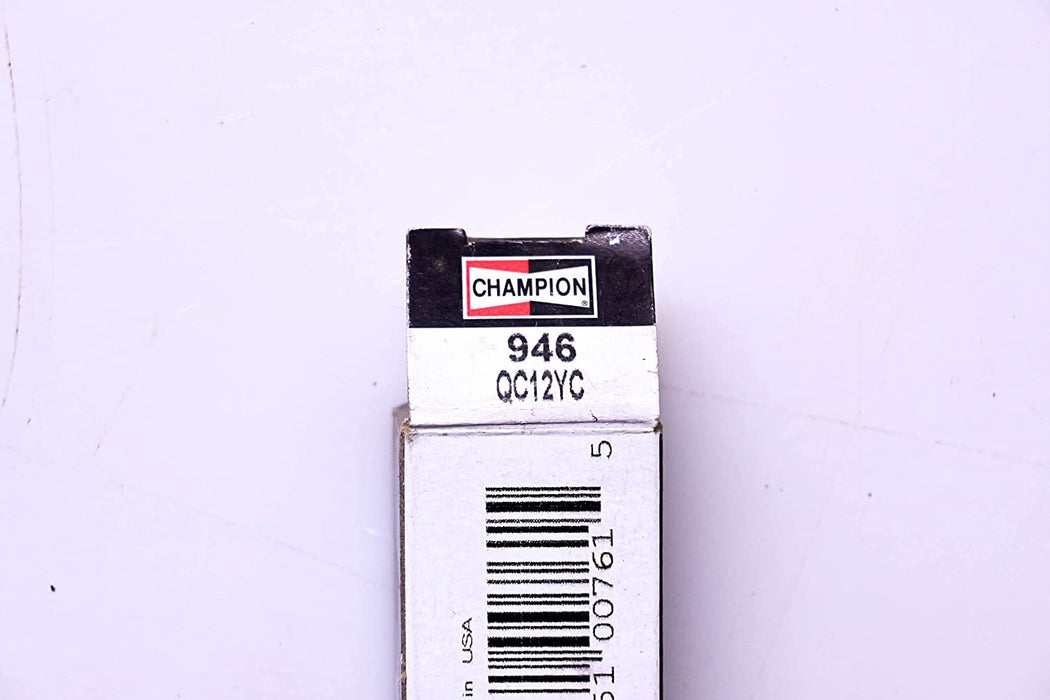 Champion 946 Copper Spark Plug QC12YC - 1 Pack - For RFI Compliant Engines 691043,10786,14-132-03S