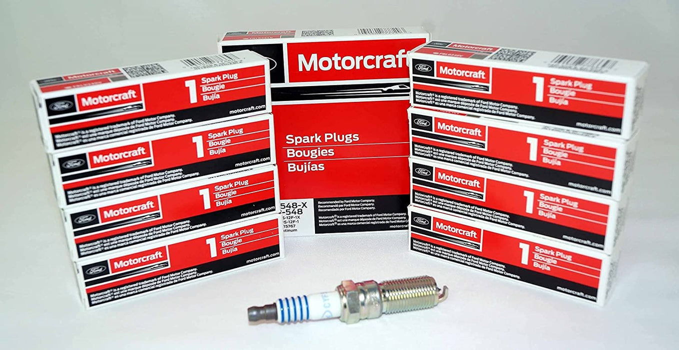 Motorcraft SP548 Platinum Spark Plugs SP-548-X - 8 Pack - For Ford Mustang F-150 2011-2017