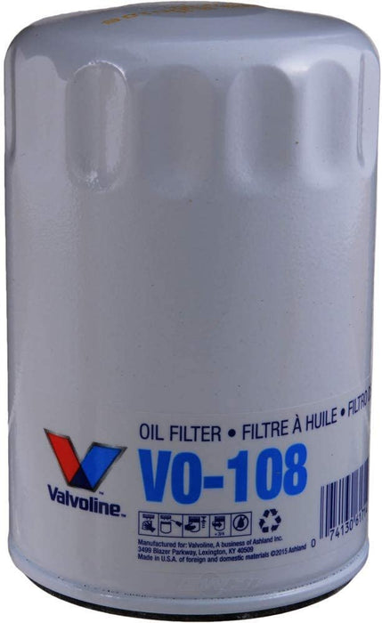 VALVOLINE VO-108 Engine Oil Filter (PACK OF 1) REPLACES # OF33 PH24