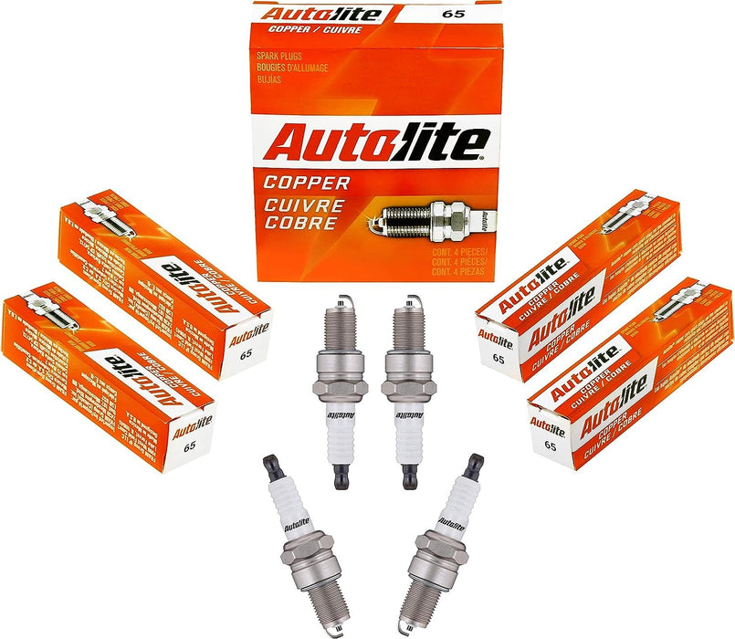 Autolite 65 Copper Core Spark Plugs - 4 Pack