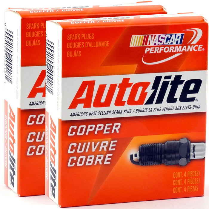 Autolite 255 Copper Core Spark Plugs - 8 Pack