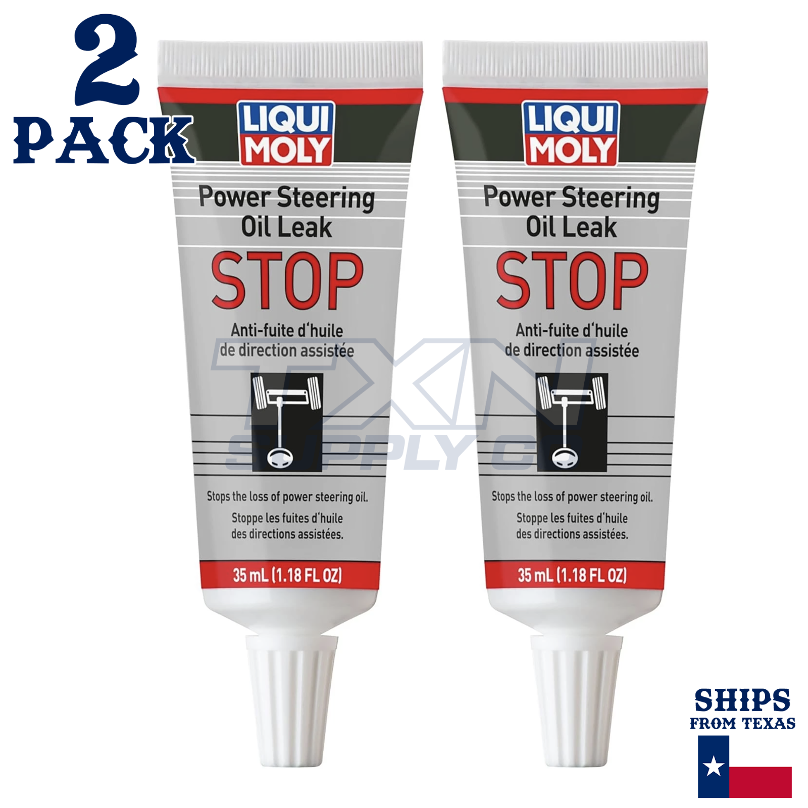 LIQUI MOLY 20284 Power Steering Oil Leak Stop 35ml - 2 Pack - Image 1
