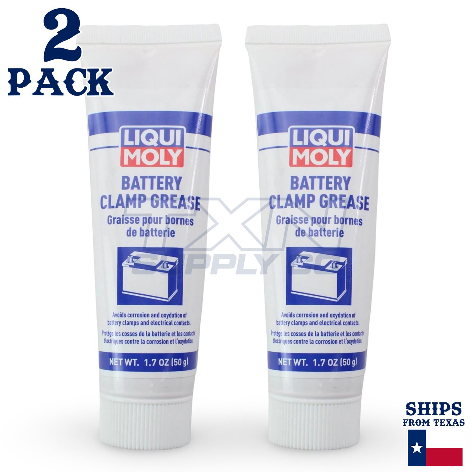 Liqui Moly 20244 Battery Clamp Grease (50 g) - 2 Pack - Image 1