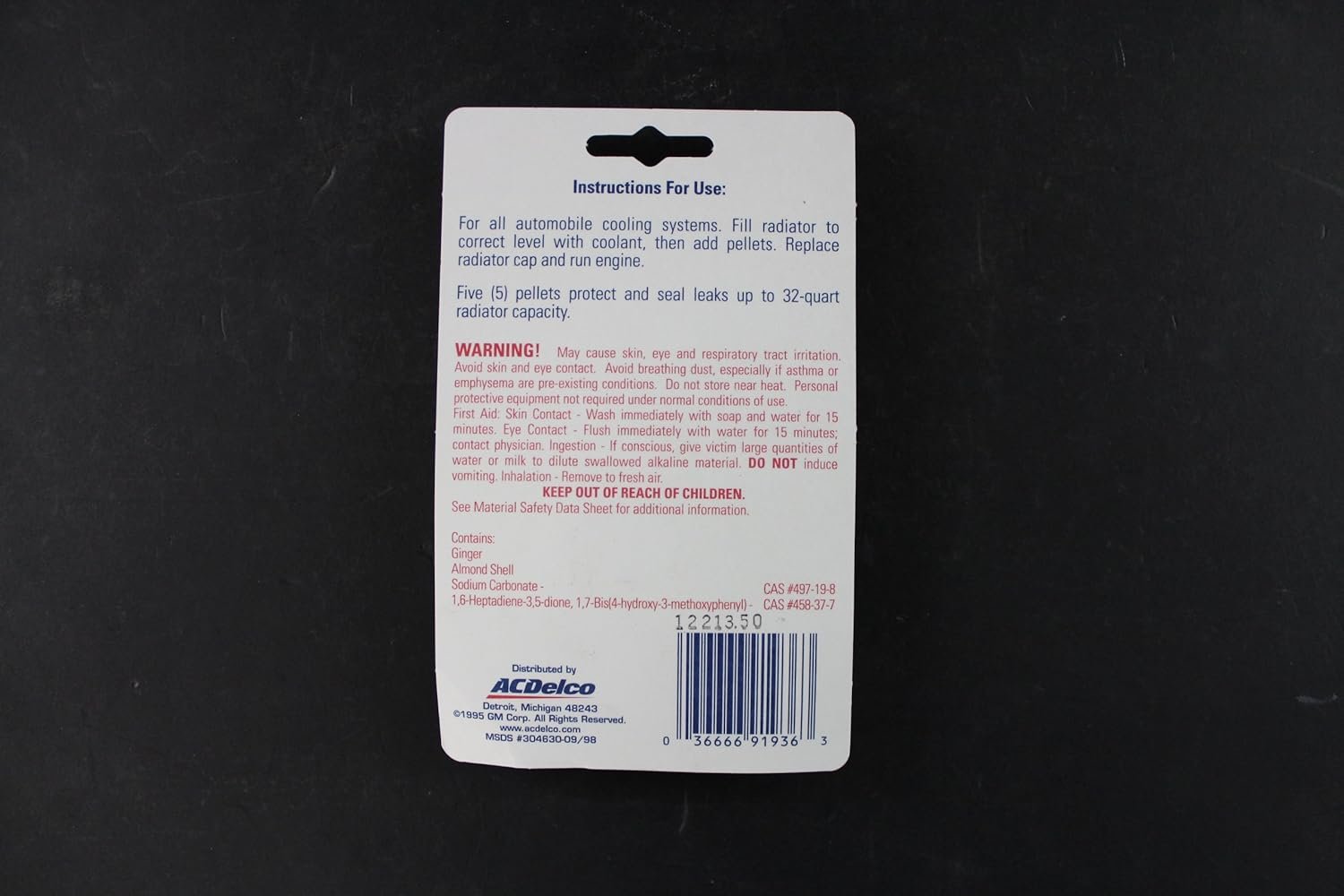 Genuine GM 10-108 Cooling System Seal Tabs 12378255 - Pack of 5 Tablets - Image 2