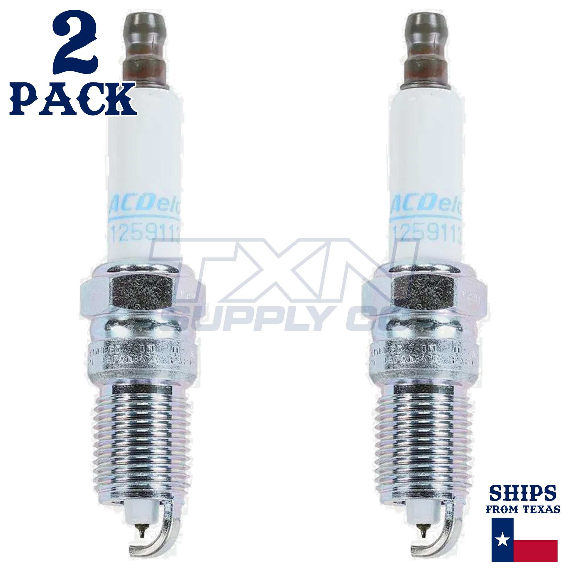 2 Pack GM ACDelco 41-100 Iridium Spark Plug 12681662 - Image 2