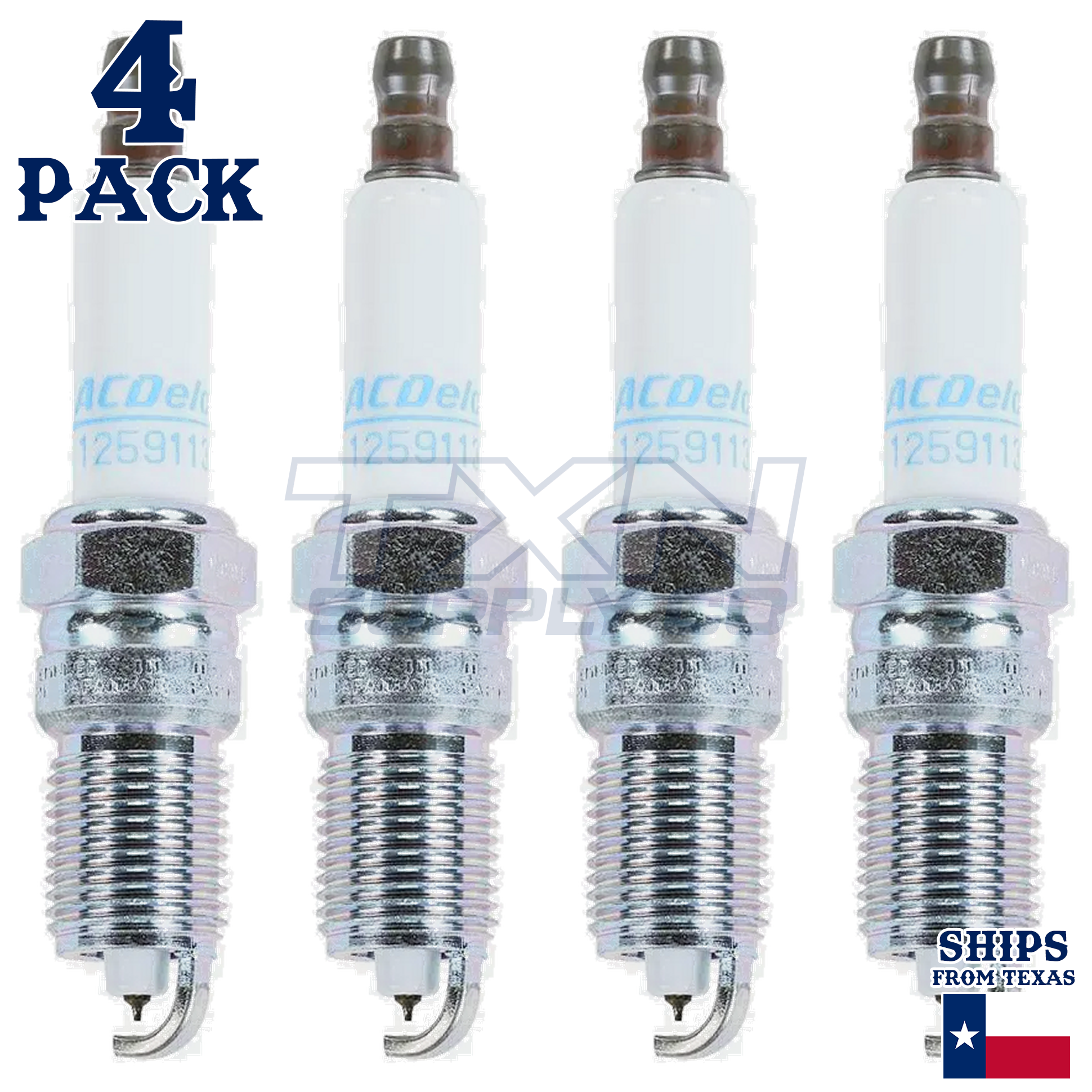 4 Pack GM ACDelco 41-100 Iridium Spark Plugs 12681662 - Image 2
