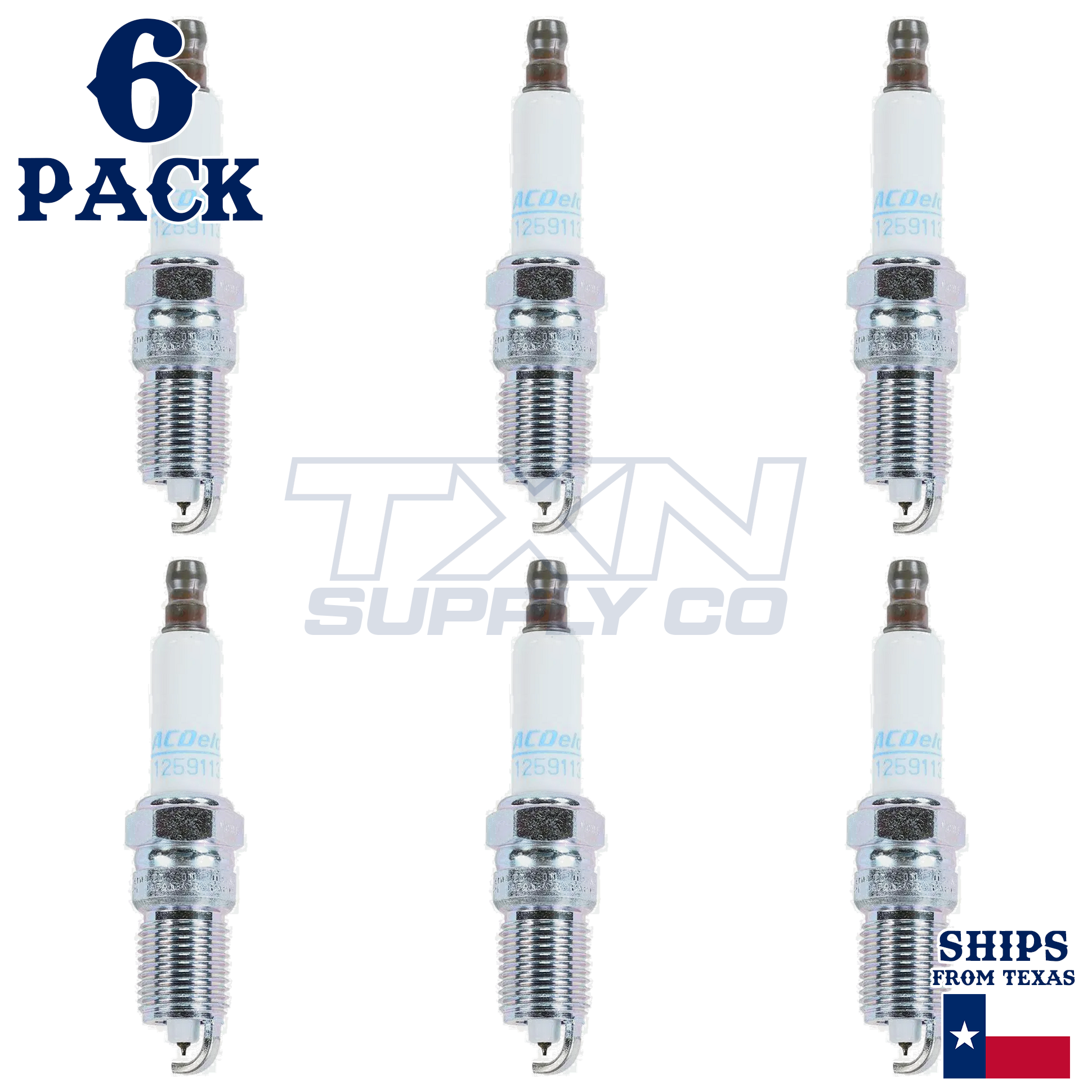 2008-2009 Saturn Vue 3.5L ACDelco Iridium Spark Plugs - 6 Pack - Image 2