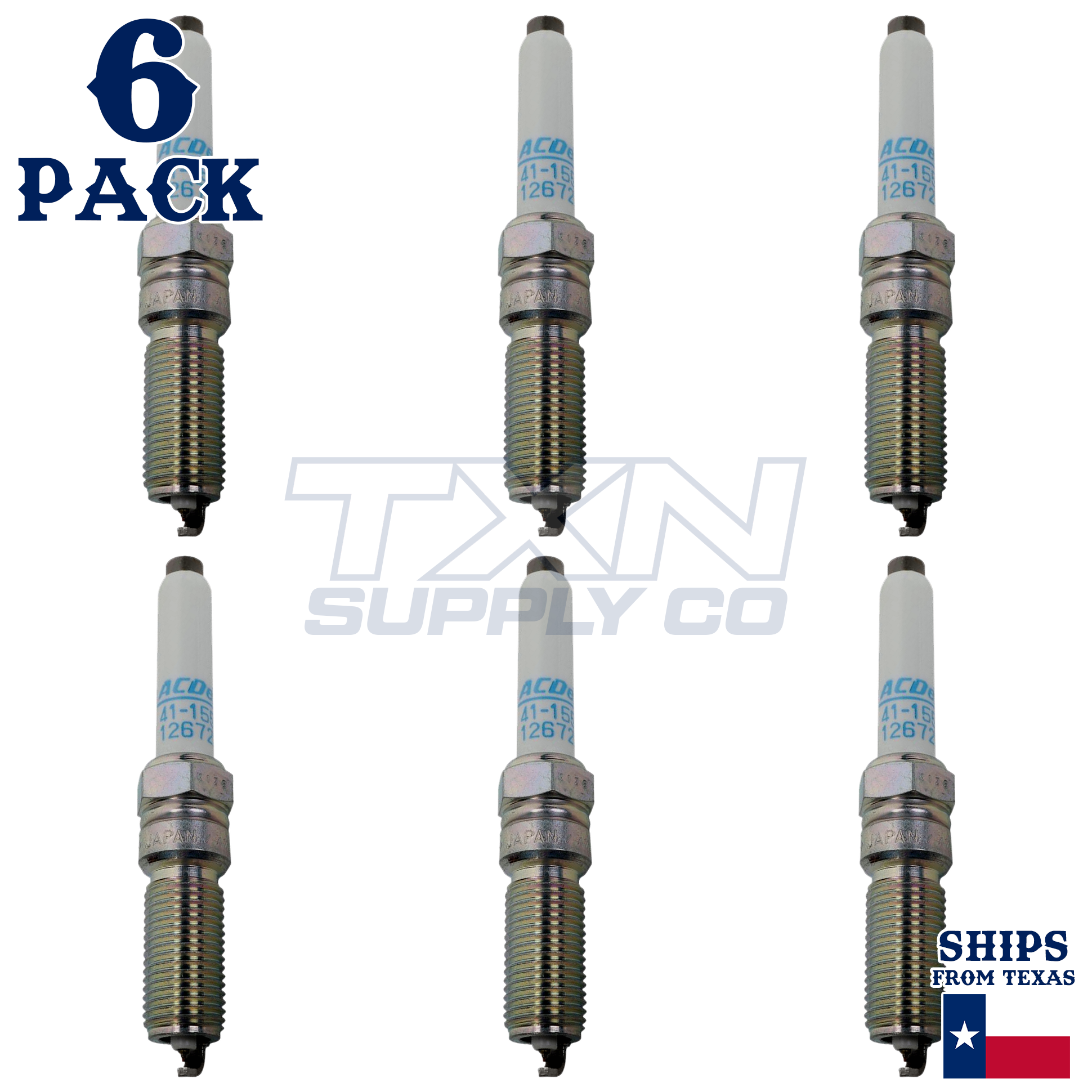 ACDelco 41-100IP Spark Plugs 6 Pack - Image 1