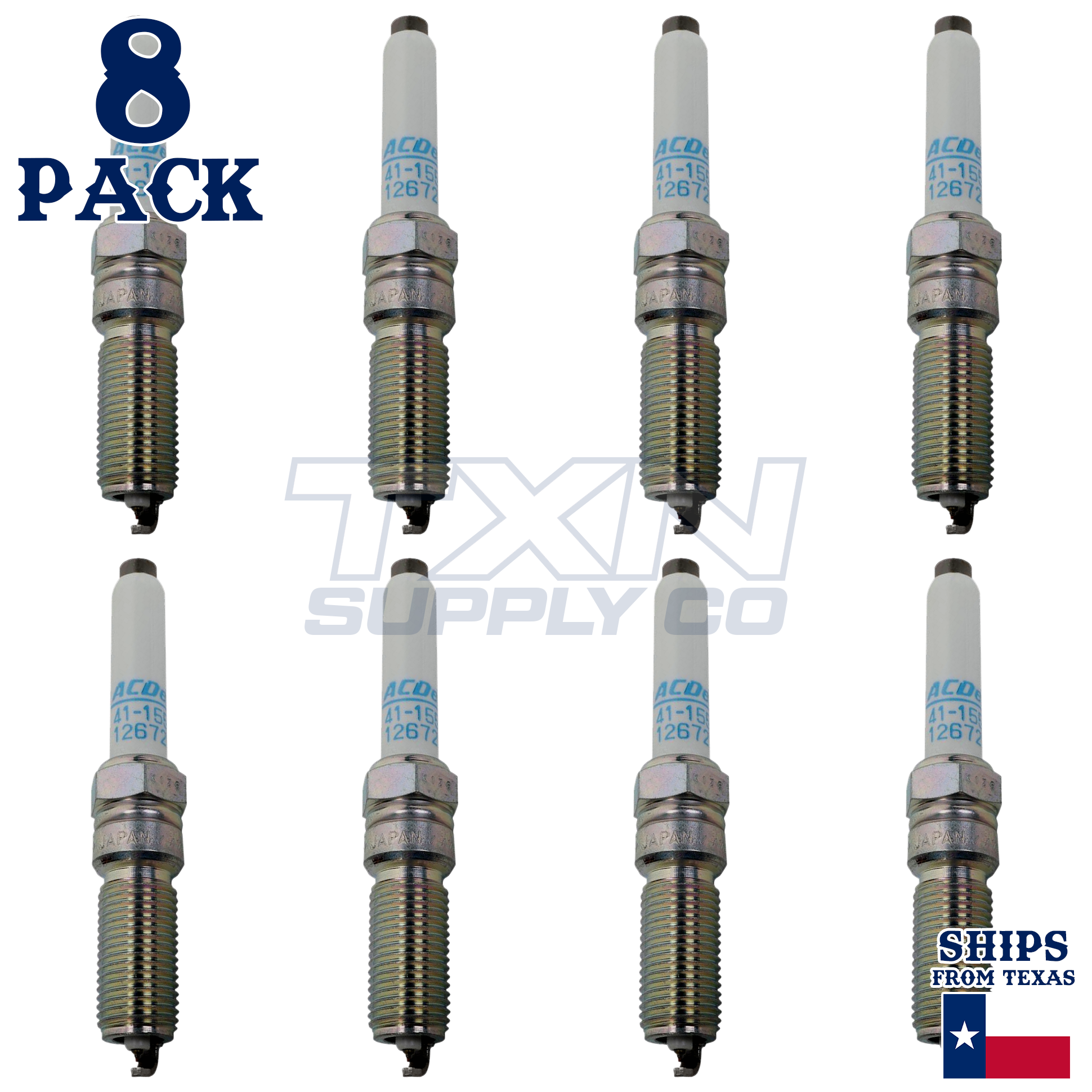 ACDelco 41-100IP Spark Plugs 8 Pack - Image 1
