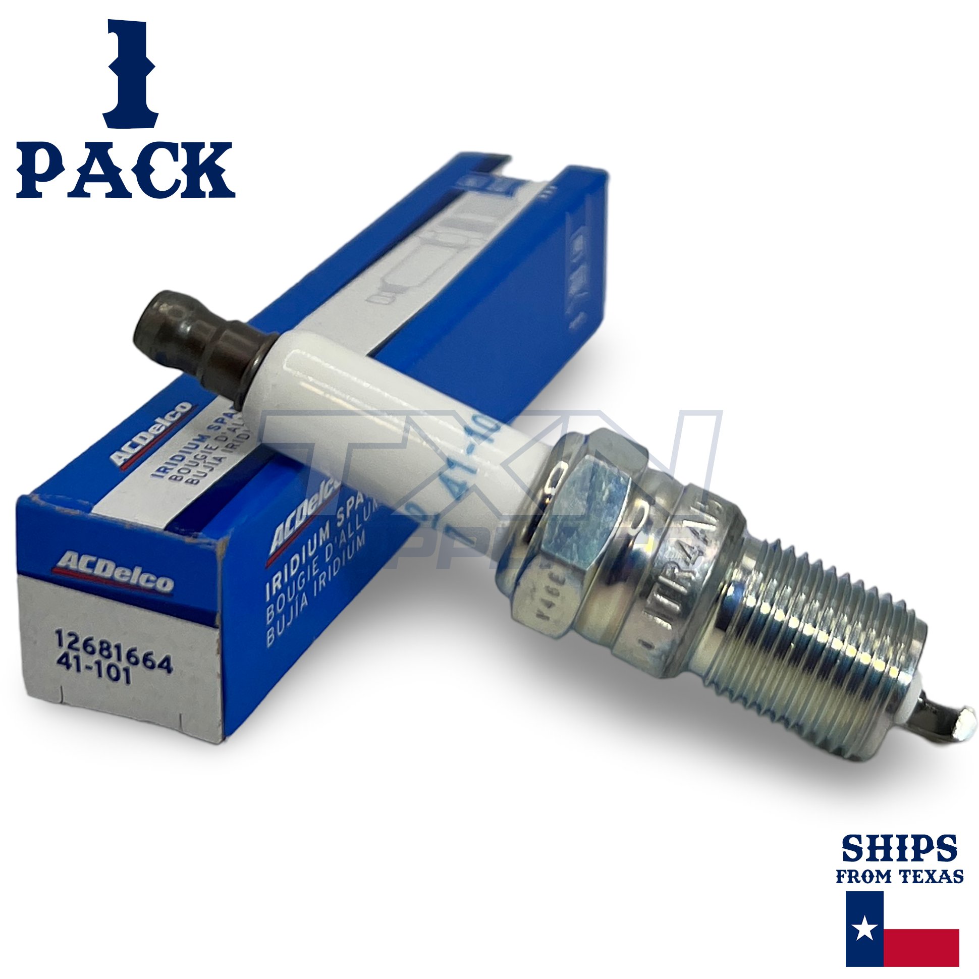 1 Pack Genuine GM ACDelco Iridium Spark Plug 41-101 - Image 1