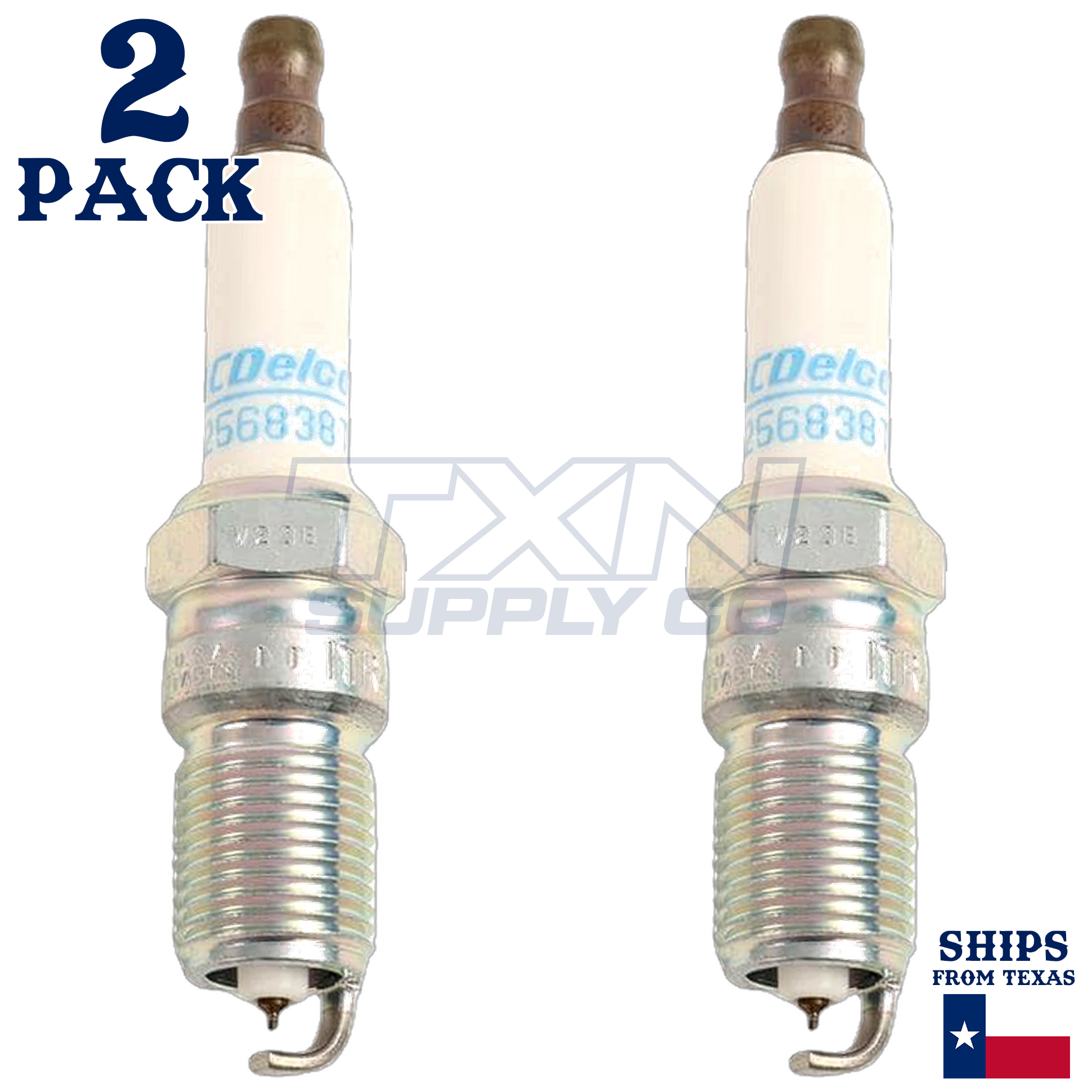 2 Pack Genuine GM ACDelco Iridium Spark Plug 41-101 - Image 2