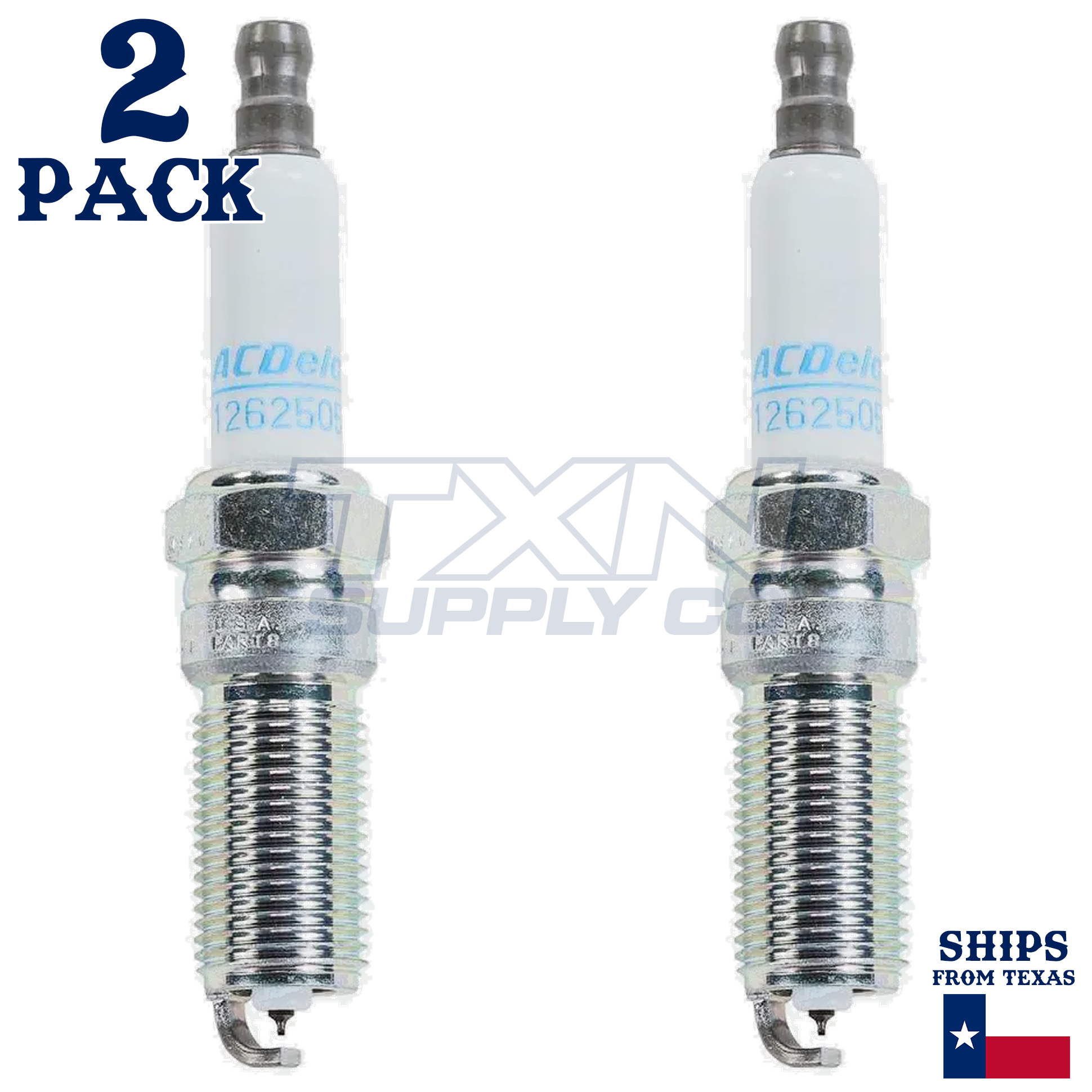2 Pack GM ACDelco 41-103 Iridium Spark Plugs 12681663 - Image 2