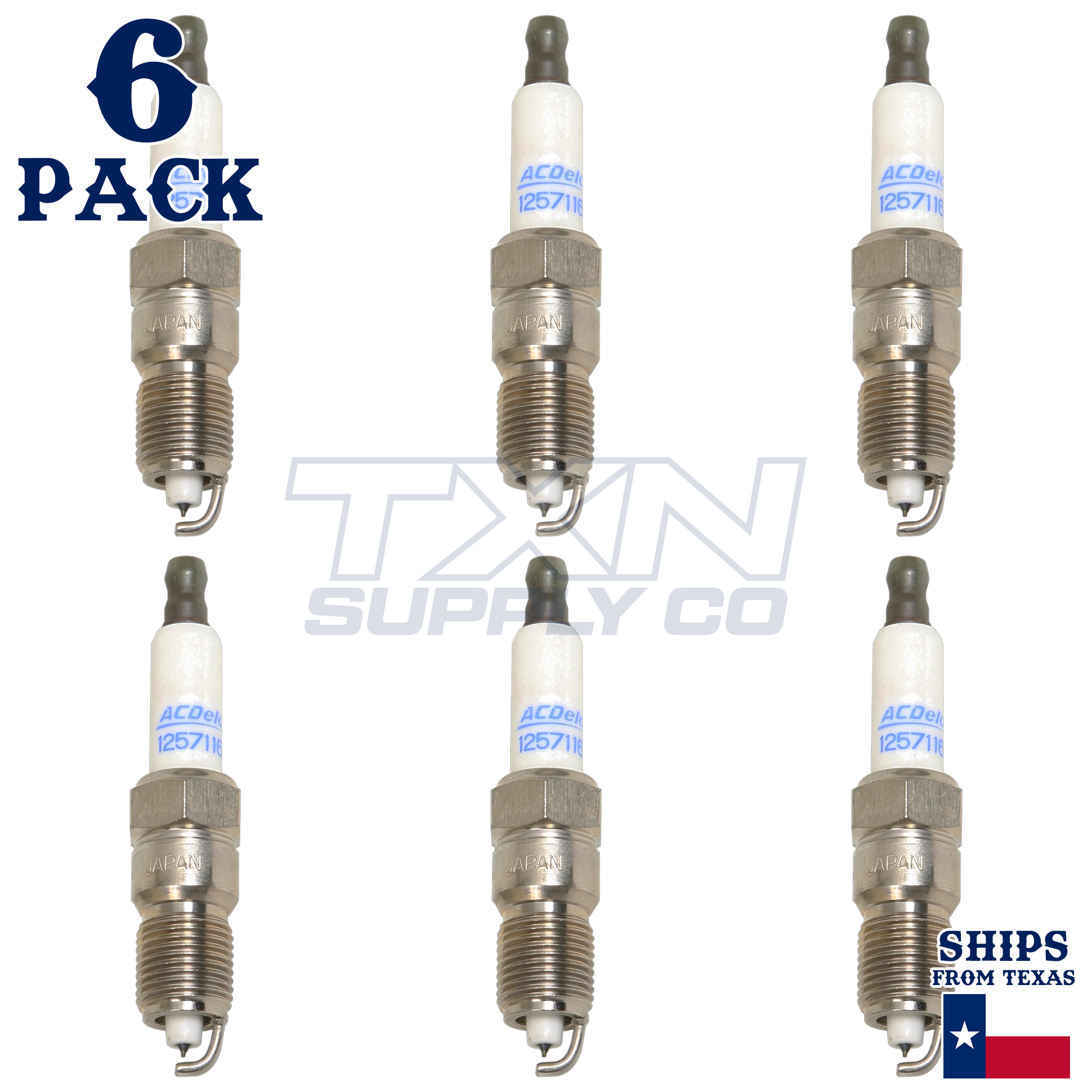 6 Pack Genuine GM ACDelco Iridium Spark Plugs 41-104 - Image 2