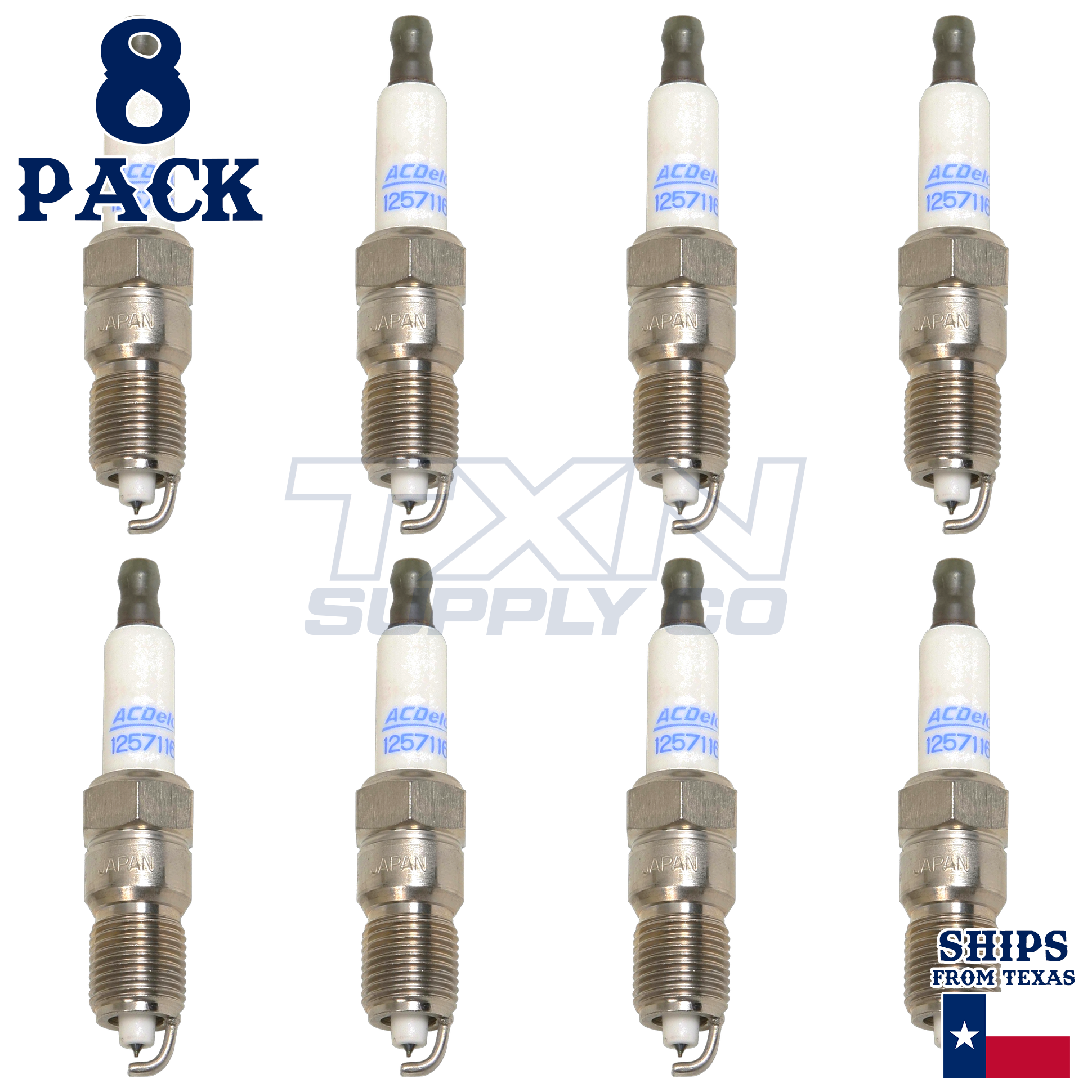 2009-2013 Chevrolet Corvette 6.2L ACDelco Iridium Spark Plugs - 8 Pack - Image 2