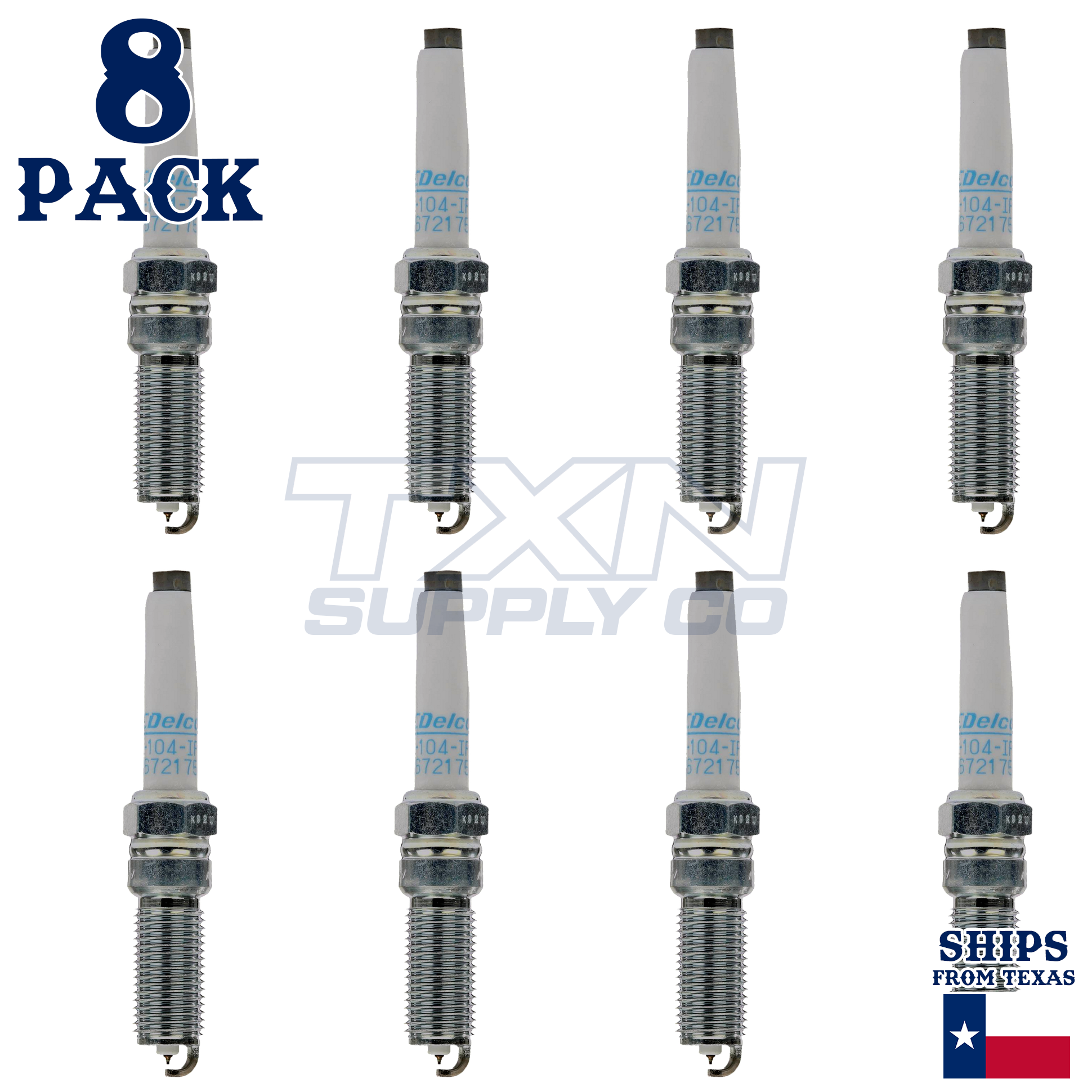 ACDelco 41-104IP Spark Plugs 8 Pack - Image 1