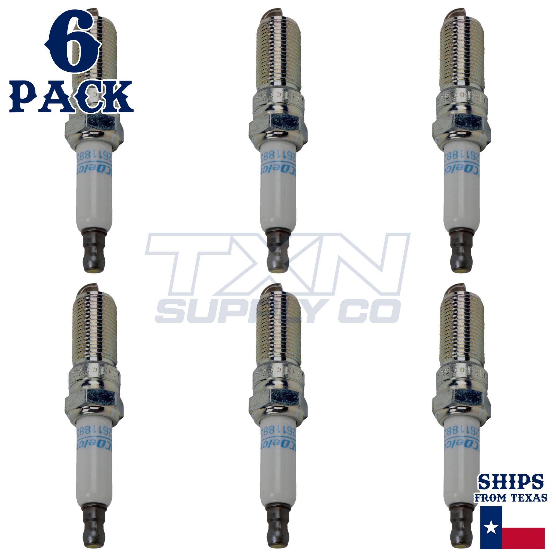 ACDelco 41-107 Spark Plugs 6 Pack - Image 1