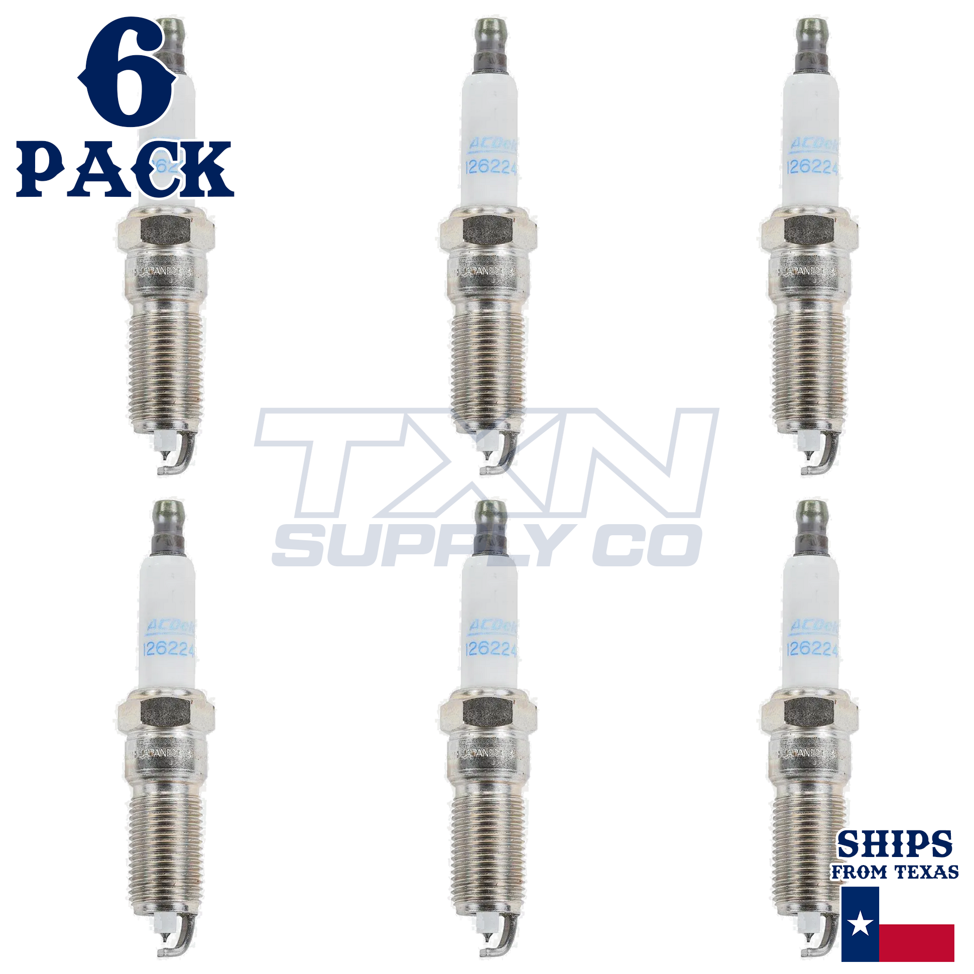 2014-2019 Chevrolet Silverado 1500 4.3L ACDelco Iridium Spark Plugs - 6 Pack