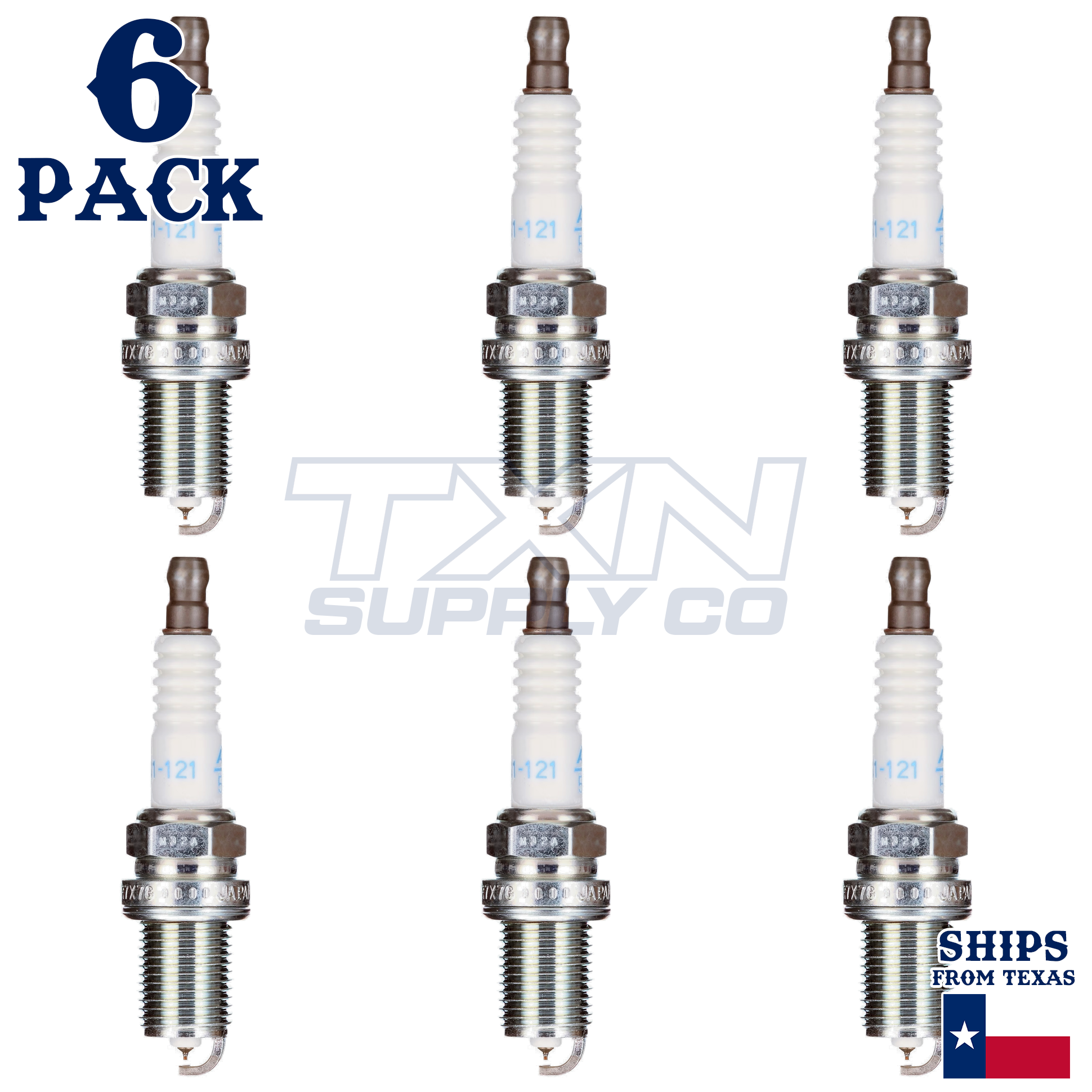 6 Pack Genuine GM ACDelco Iridium Spark Plugs 41-121 - Image 2