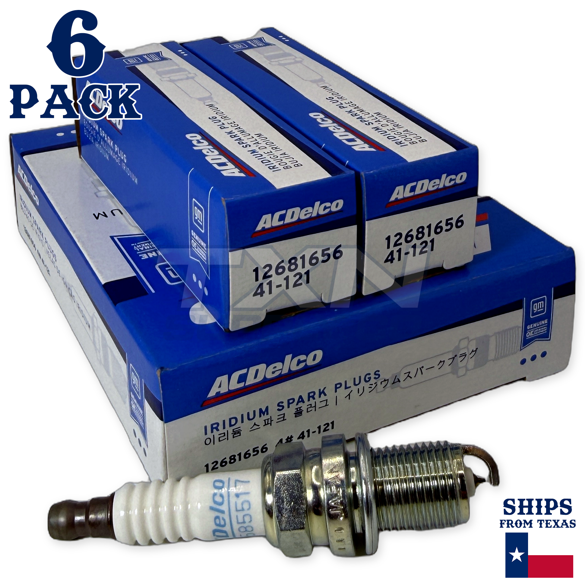 ACDelco 41-121 Spark Plugs 6 Pack - Image 1