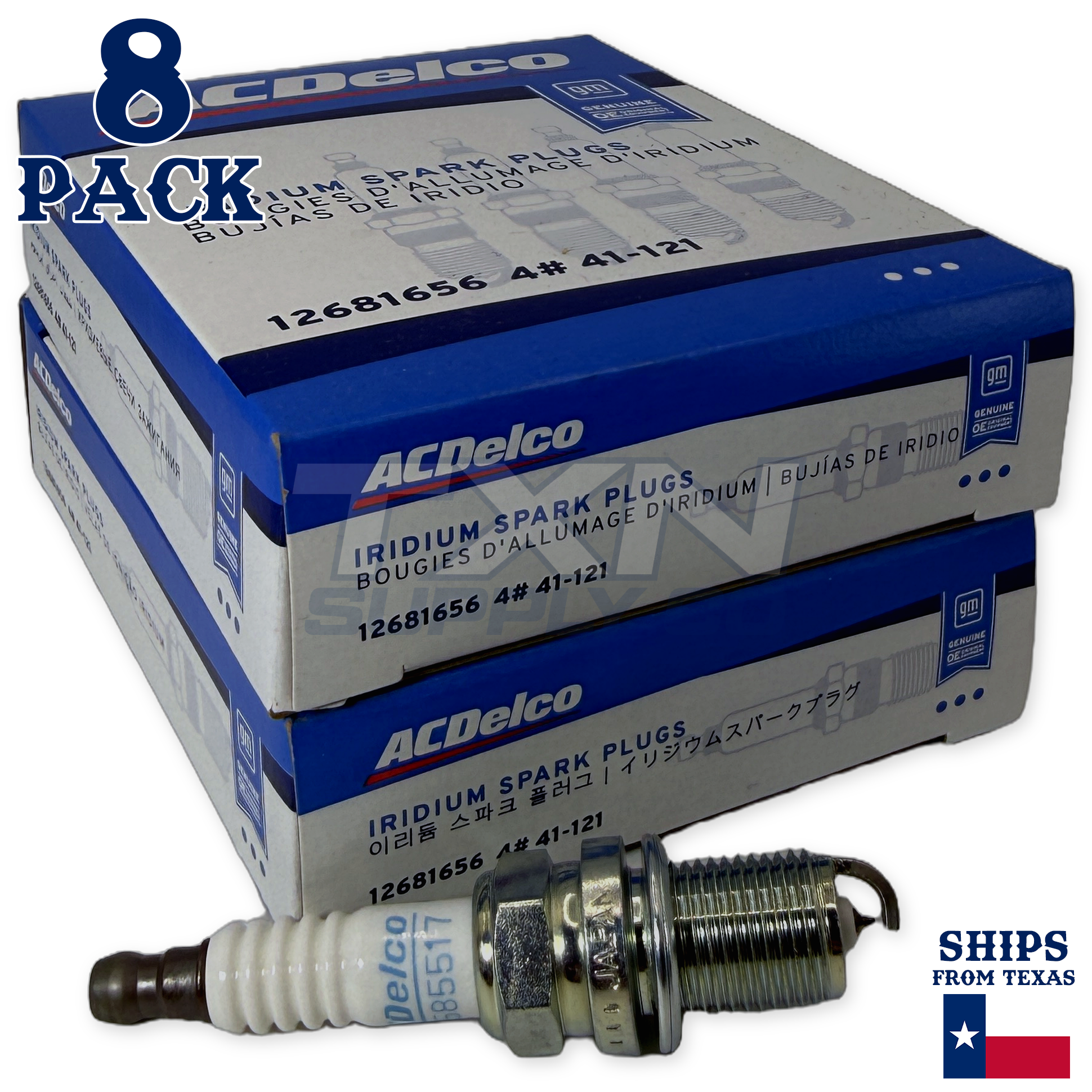 ACDelco 41-121 Spark Plugs 8 Pack - Image 1
