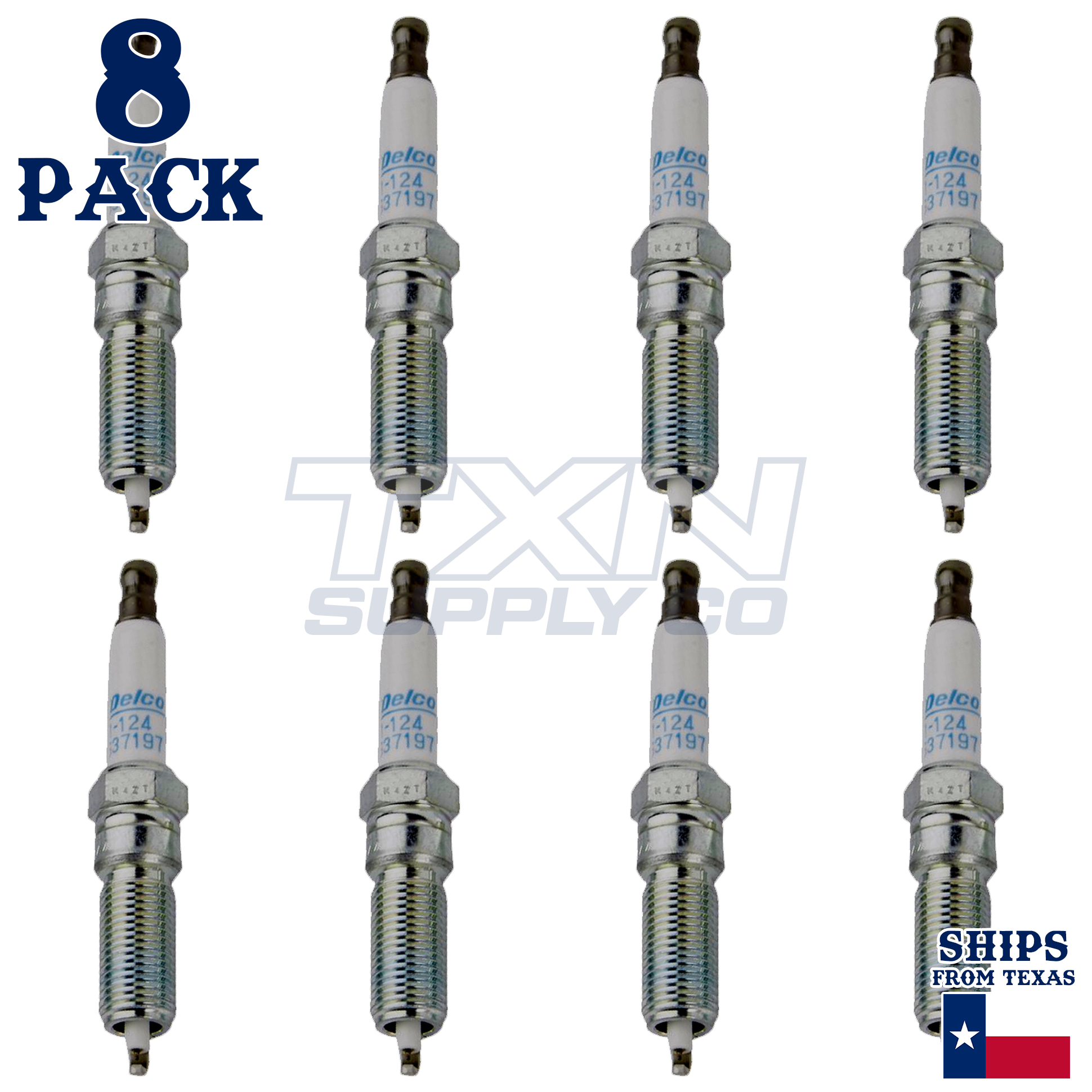 ACDelco 41-124 Spark Plugs 8 Pack - Image 1
