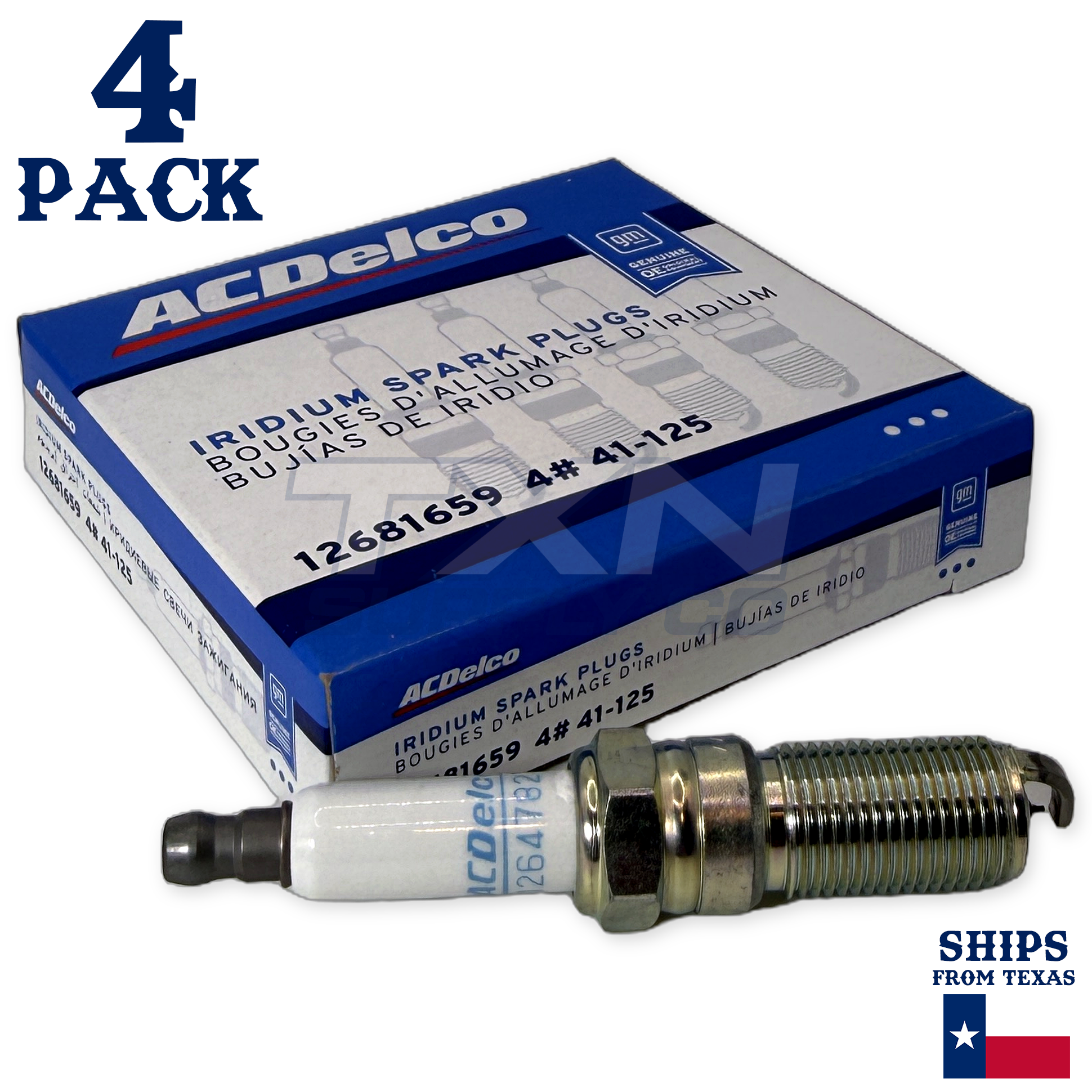 2018-2020 Buick Regal Tourx 2.0L ACDelco Iridium Spark Plugs - 4 Pack
