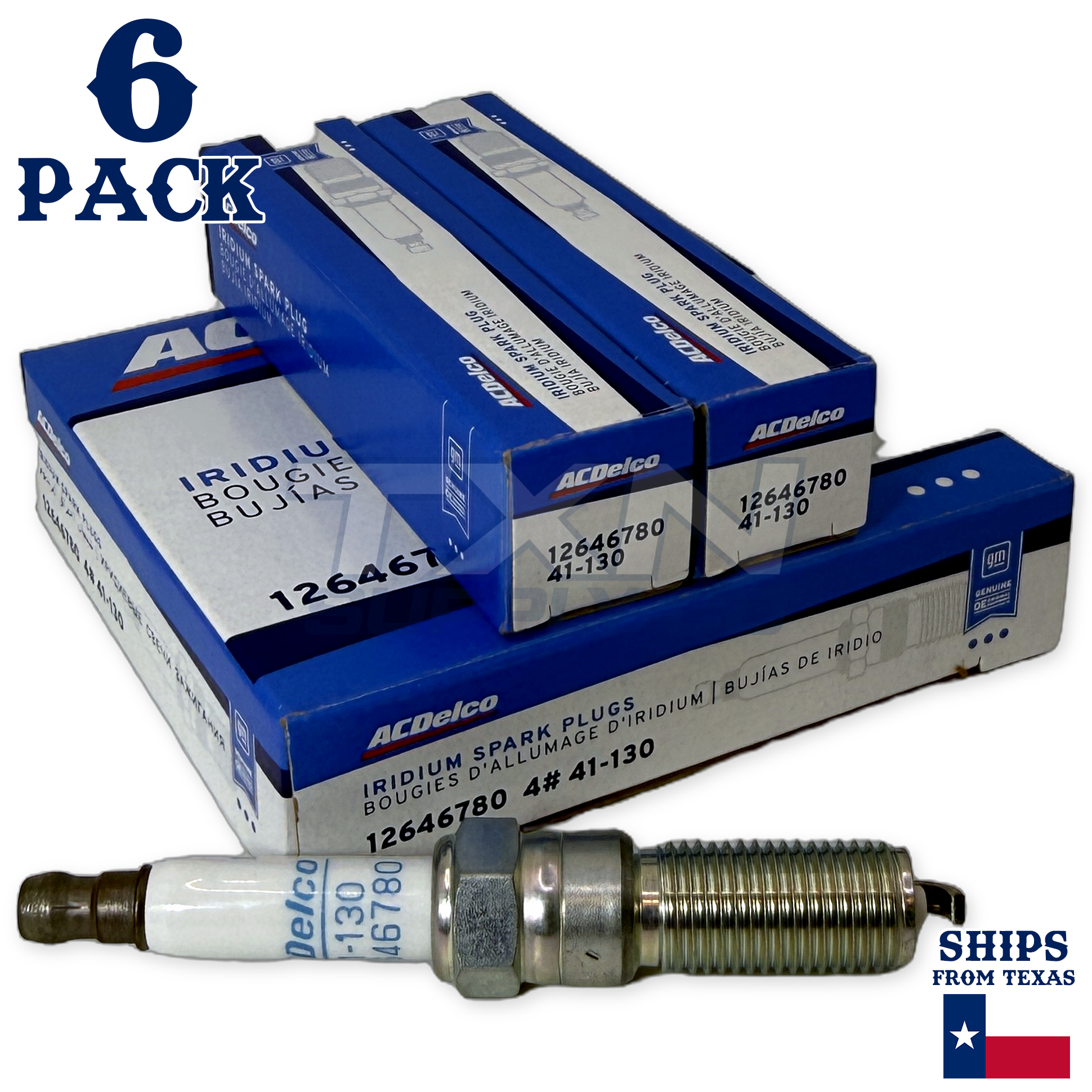 2016-2019 Cadillac CTS 3.6L ACDelco Iridium Spark Plugs - 6 Pack