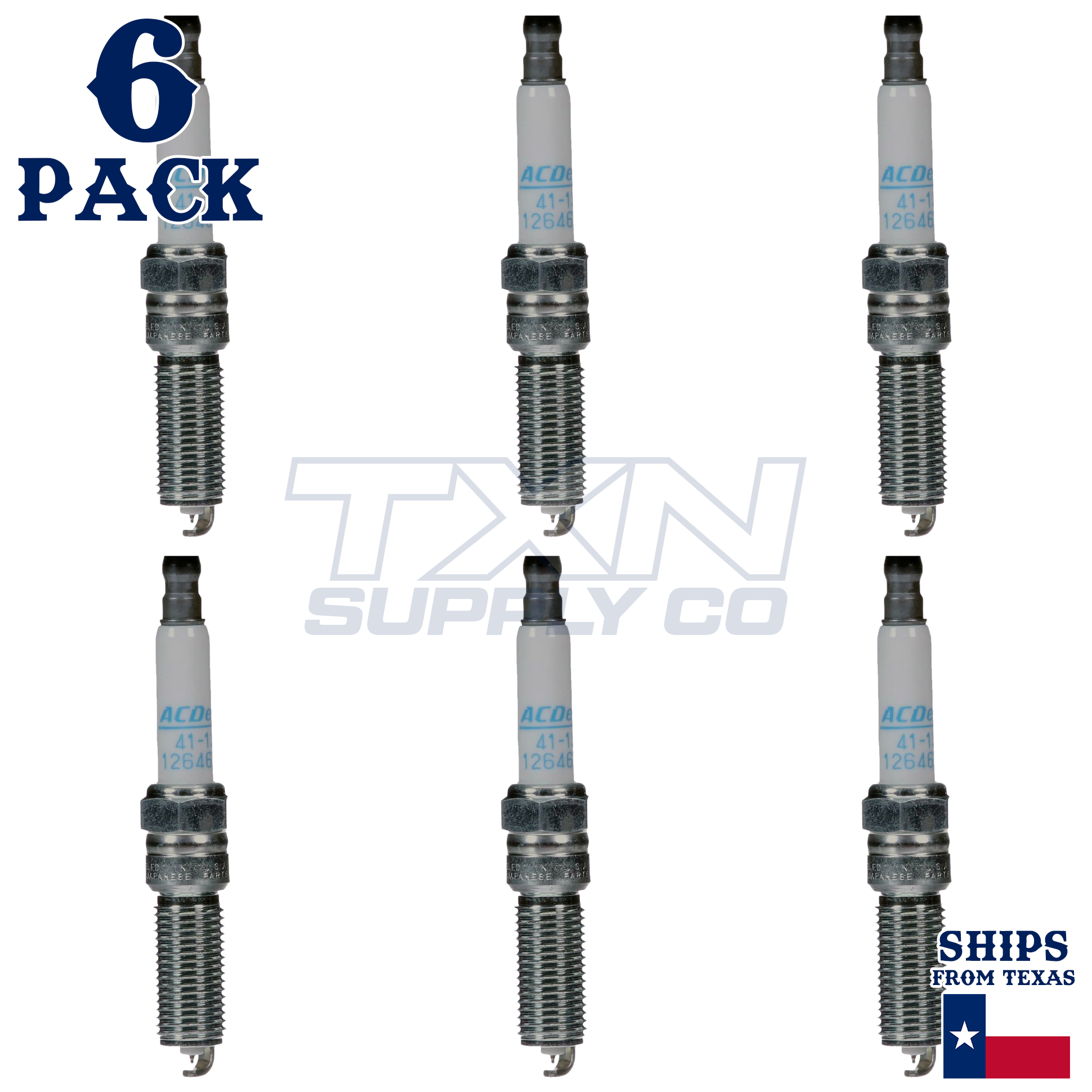 ACDelco 41-130 Spark Plugs 6 Pack - Image 1