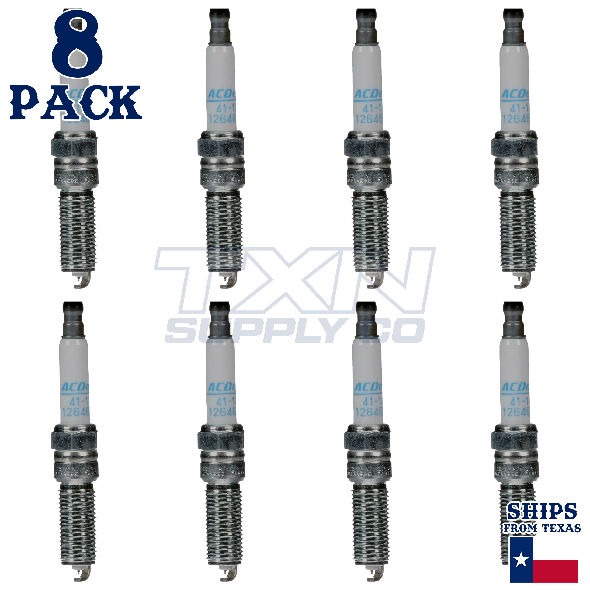 ACDelco 41-130 Spark Plugs 8 Pack - Image 1