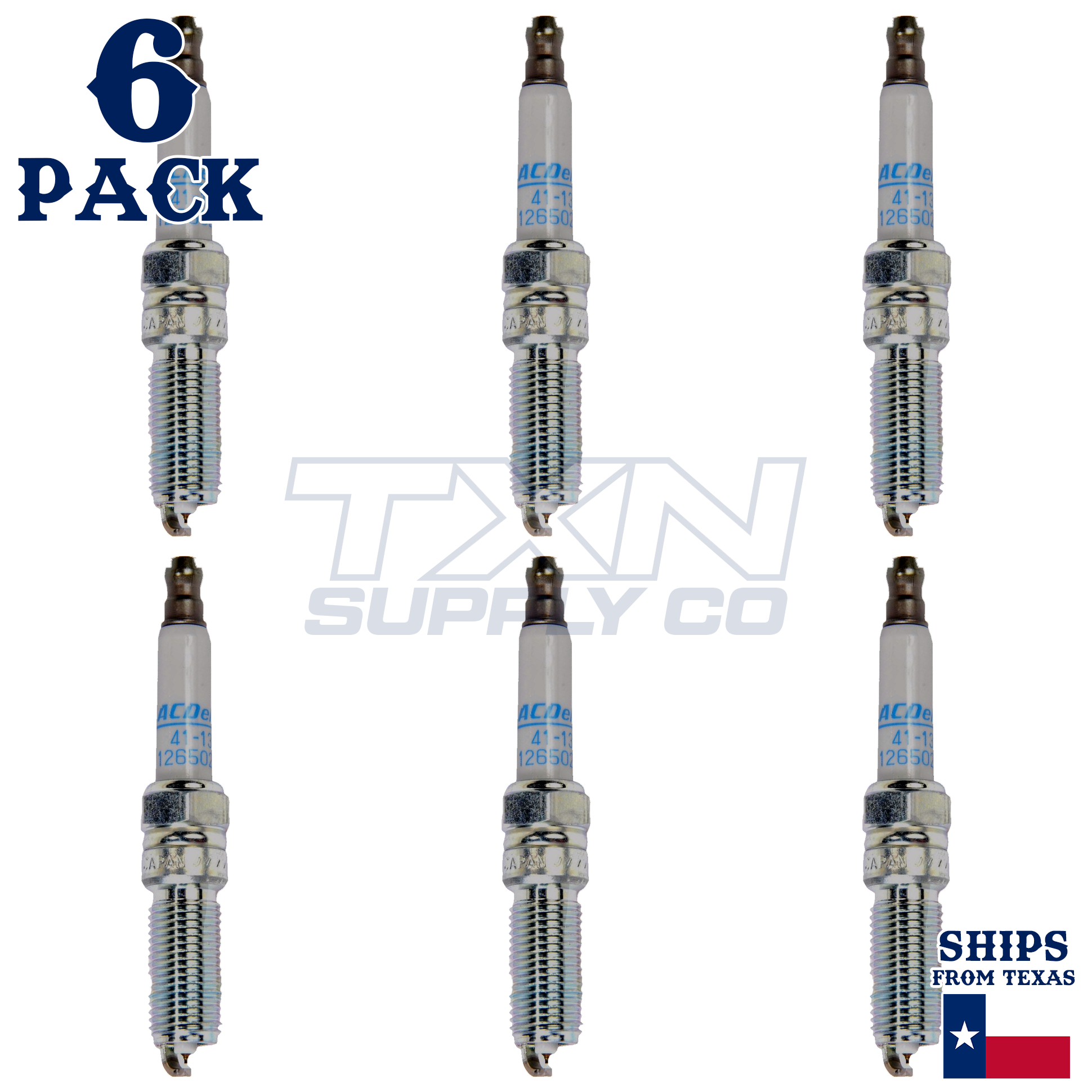 ACDelco 41-131 Spark Plugs 6 Pack - Image 1