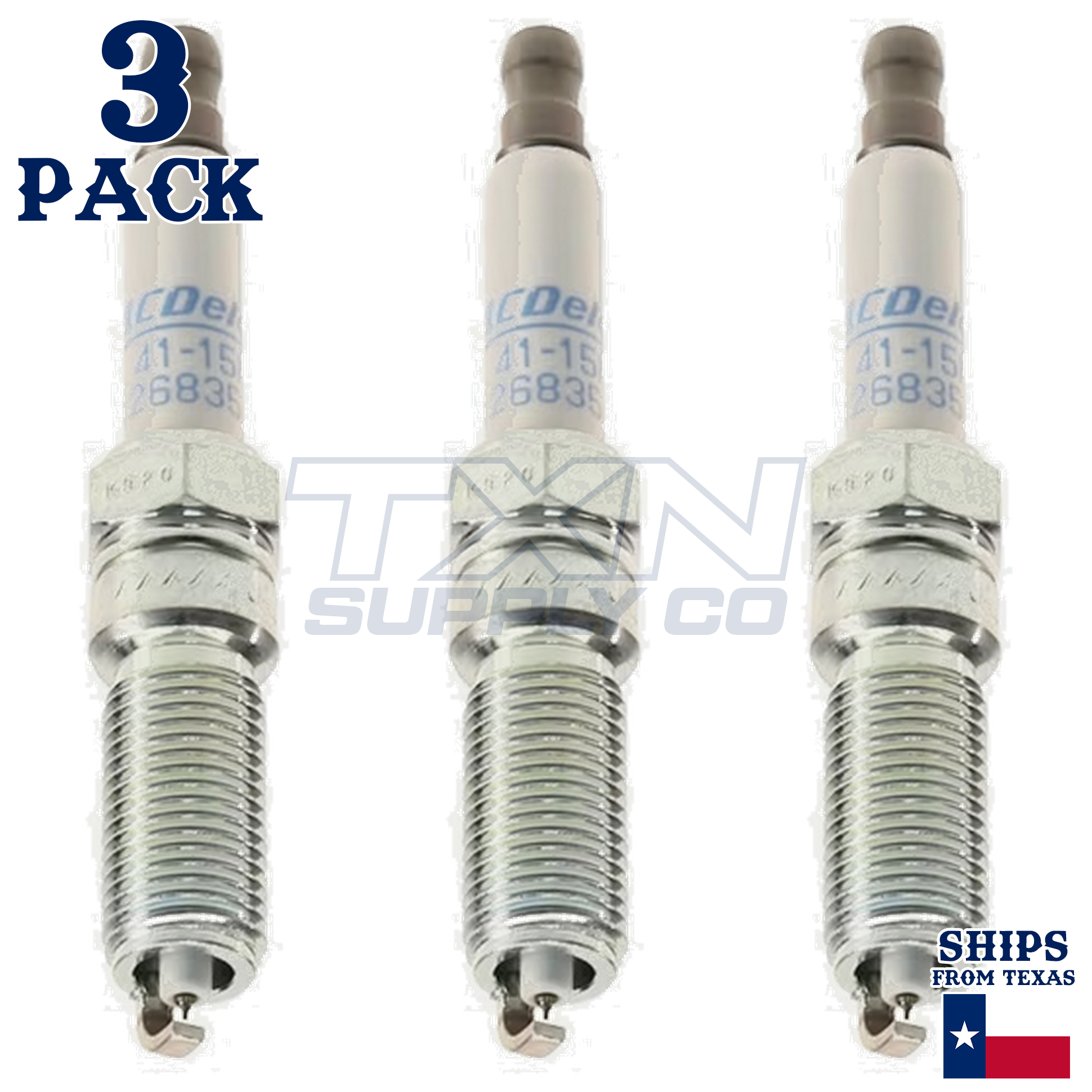 2020-2025 Buick Encore Gx 1.2L ACDelco Iridium Spark Plugs - 3 Pack - Image 2