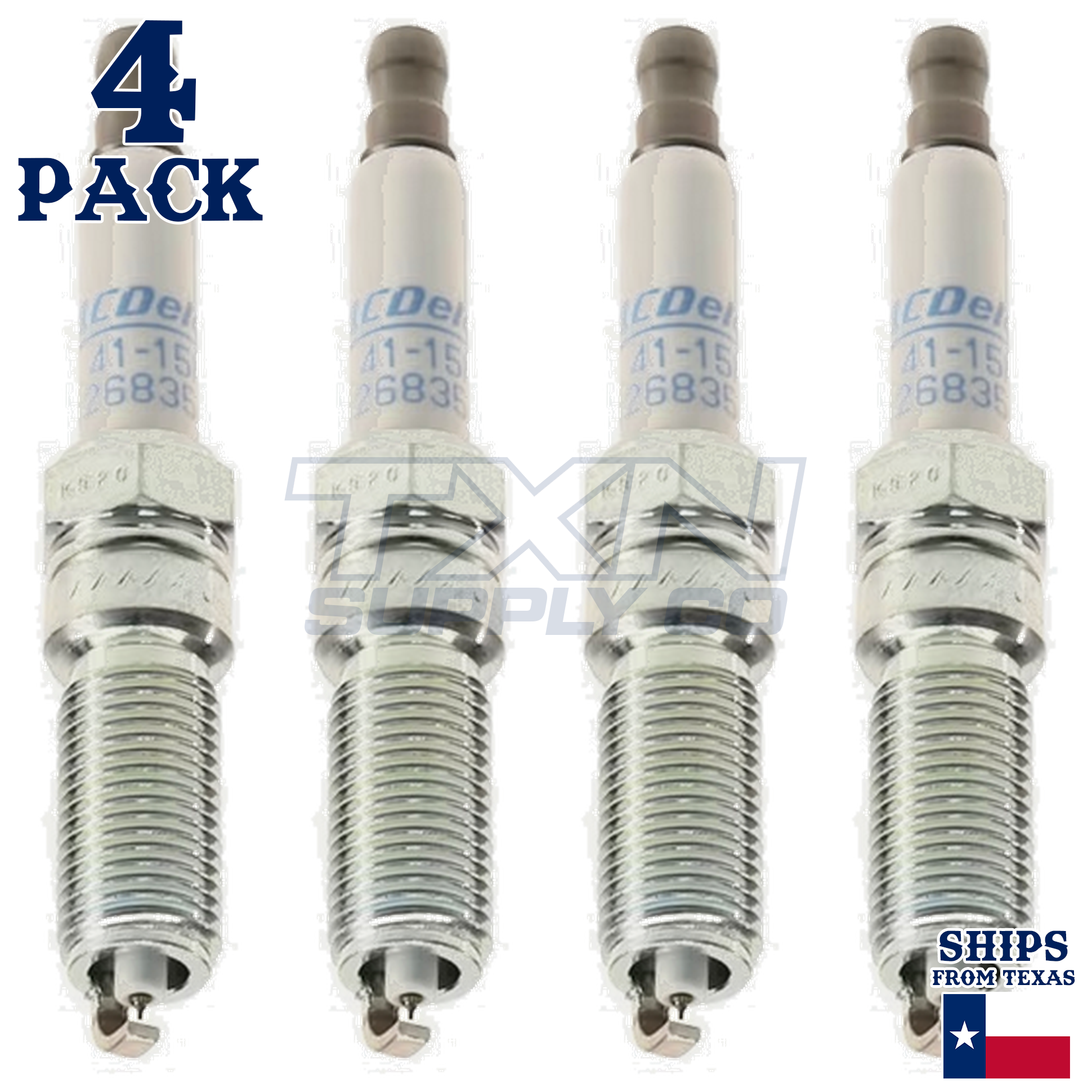 2018-2026 Chevrolet Equinox 1.5L ACDelco Iridium Spark Plugs - 4 Pack - Image 1