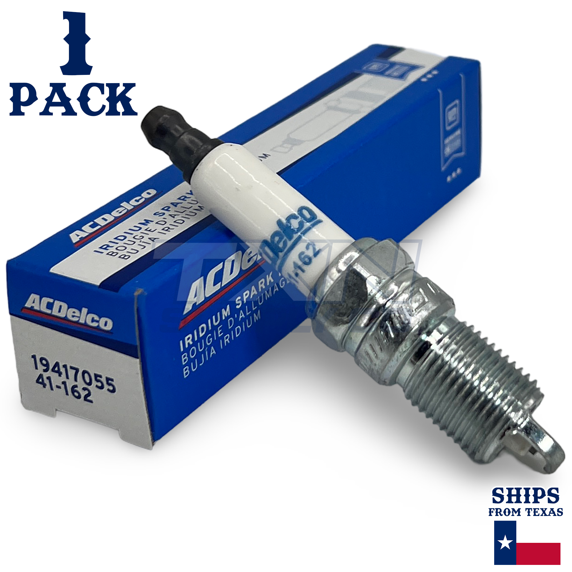 1 Pack Genuine GM ACDelco Iridium Spark Plugs 41-162 19417055 - Image 1