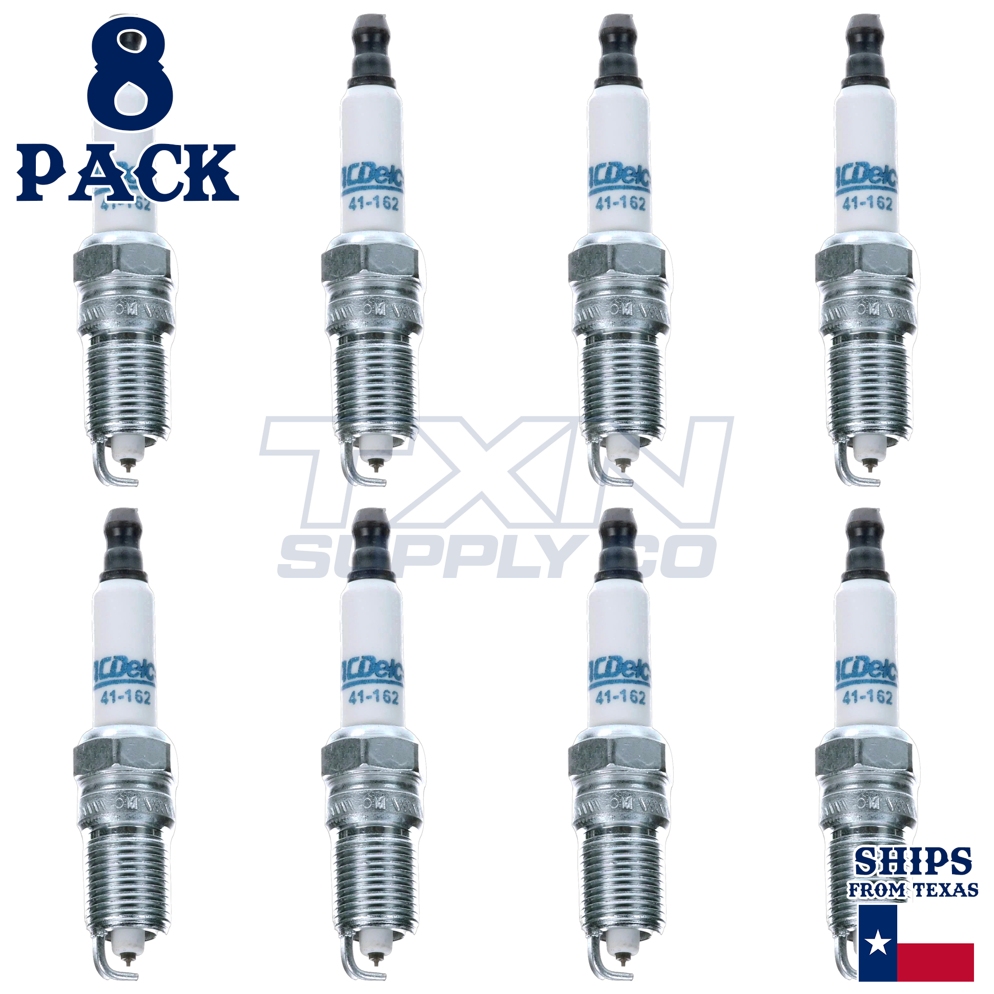 2008-2013 Chevrolet Corvette 6.2L ACDelco Iridium Spark Plugs - 8 Pack - Image 2