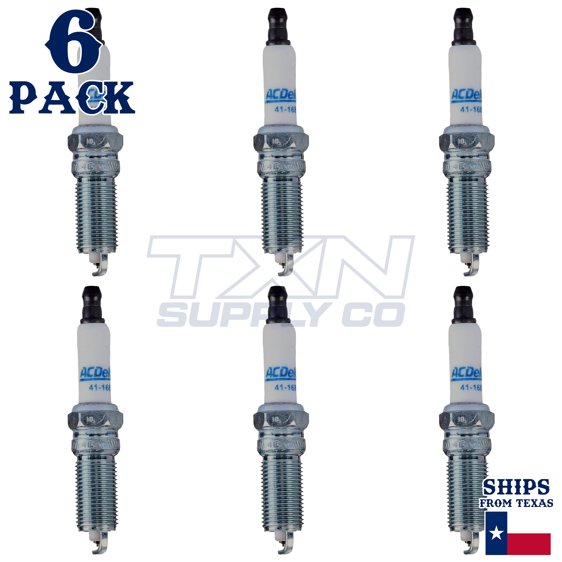 ACDelco 41-168 Spark Plugs 6 Pack - Image 1
