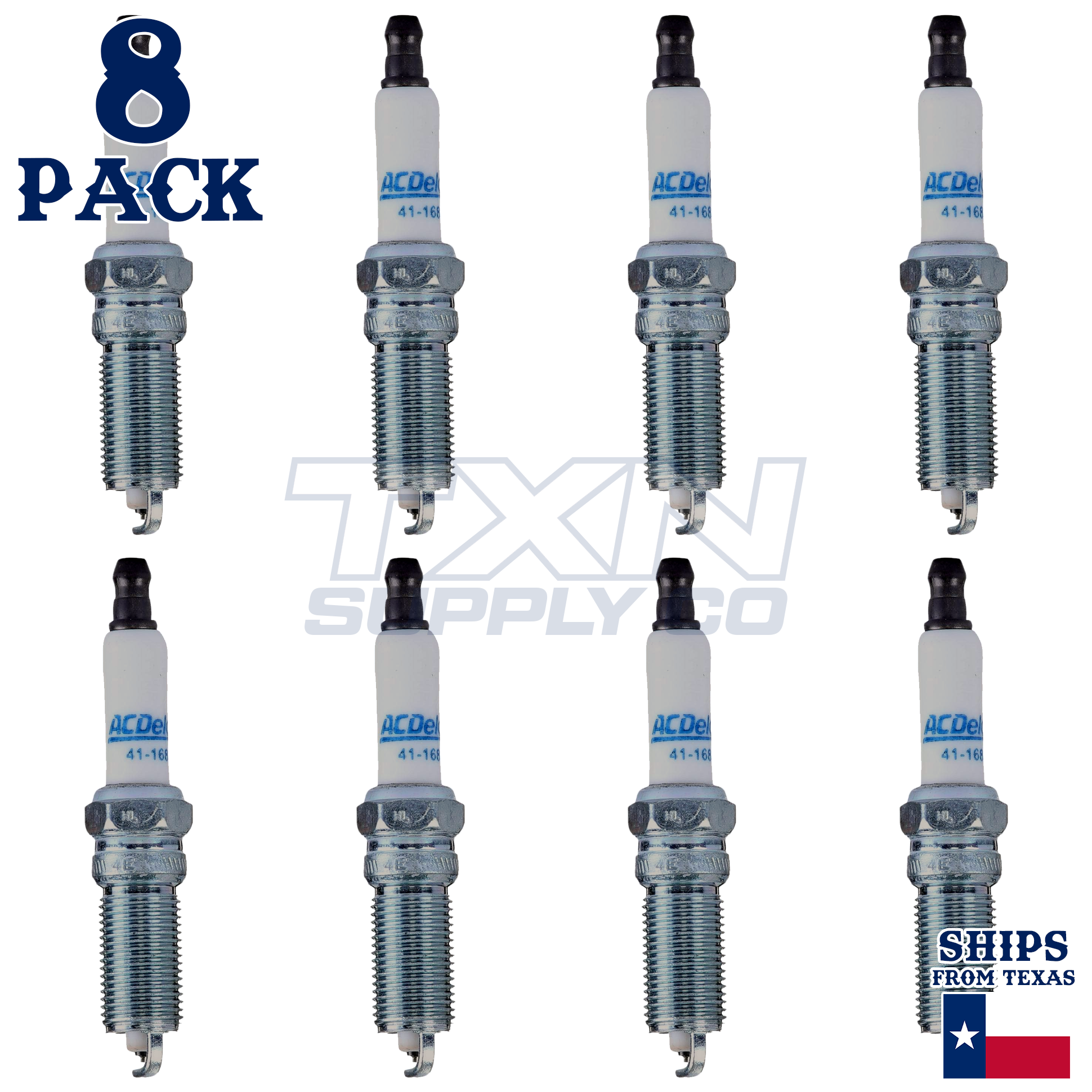 ACDelco 41-168 Spark Plugs 8 Pack - Image 1