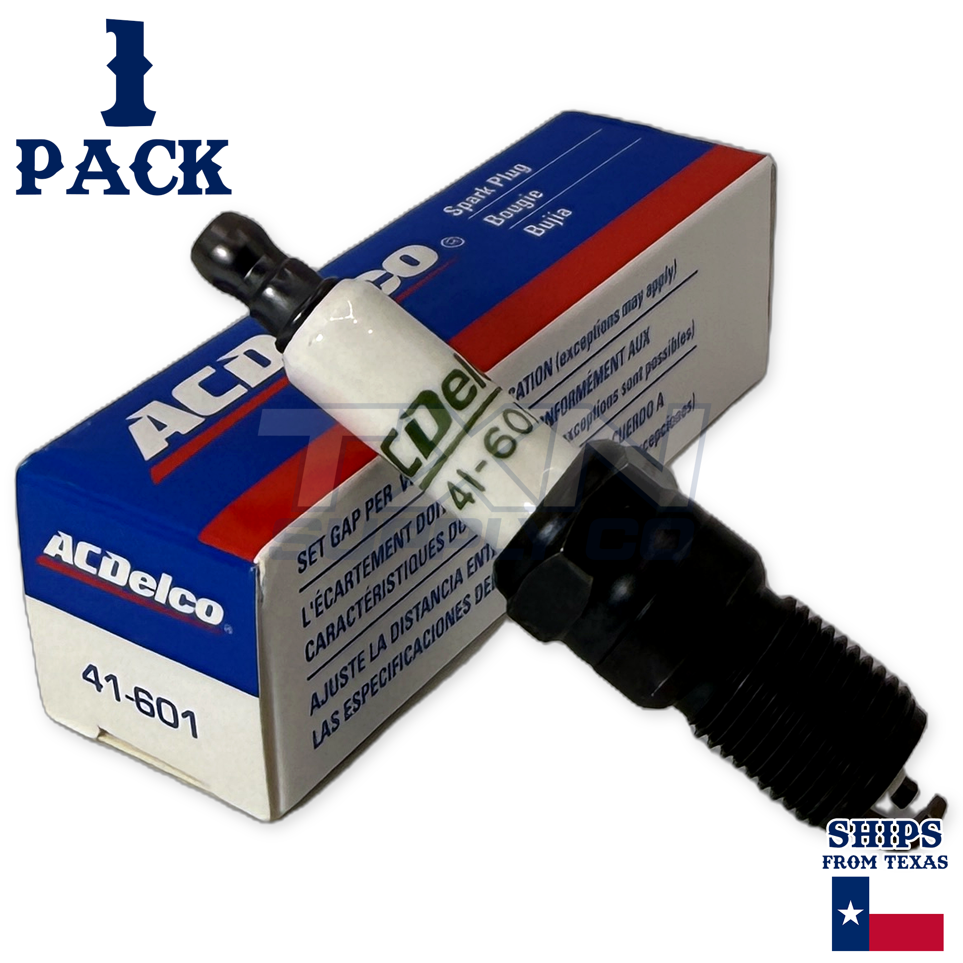 1 Pack Genuine GM ACDelco Spark Plugs 41-601 - Image 1