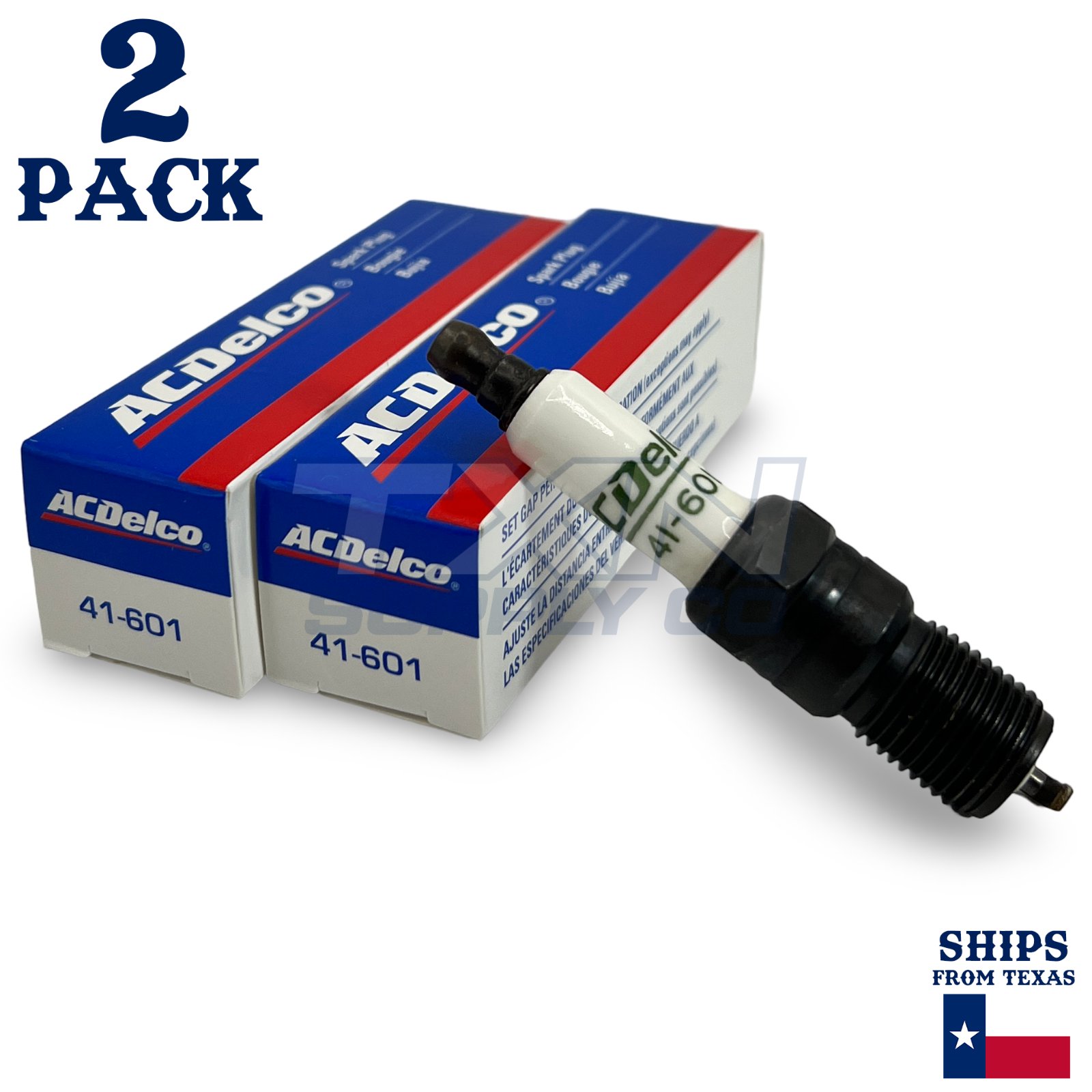 2 Pack Genuine GM ACDelco Spark Plugs 41-601