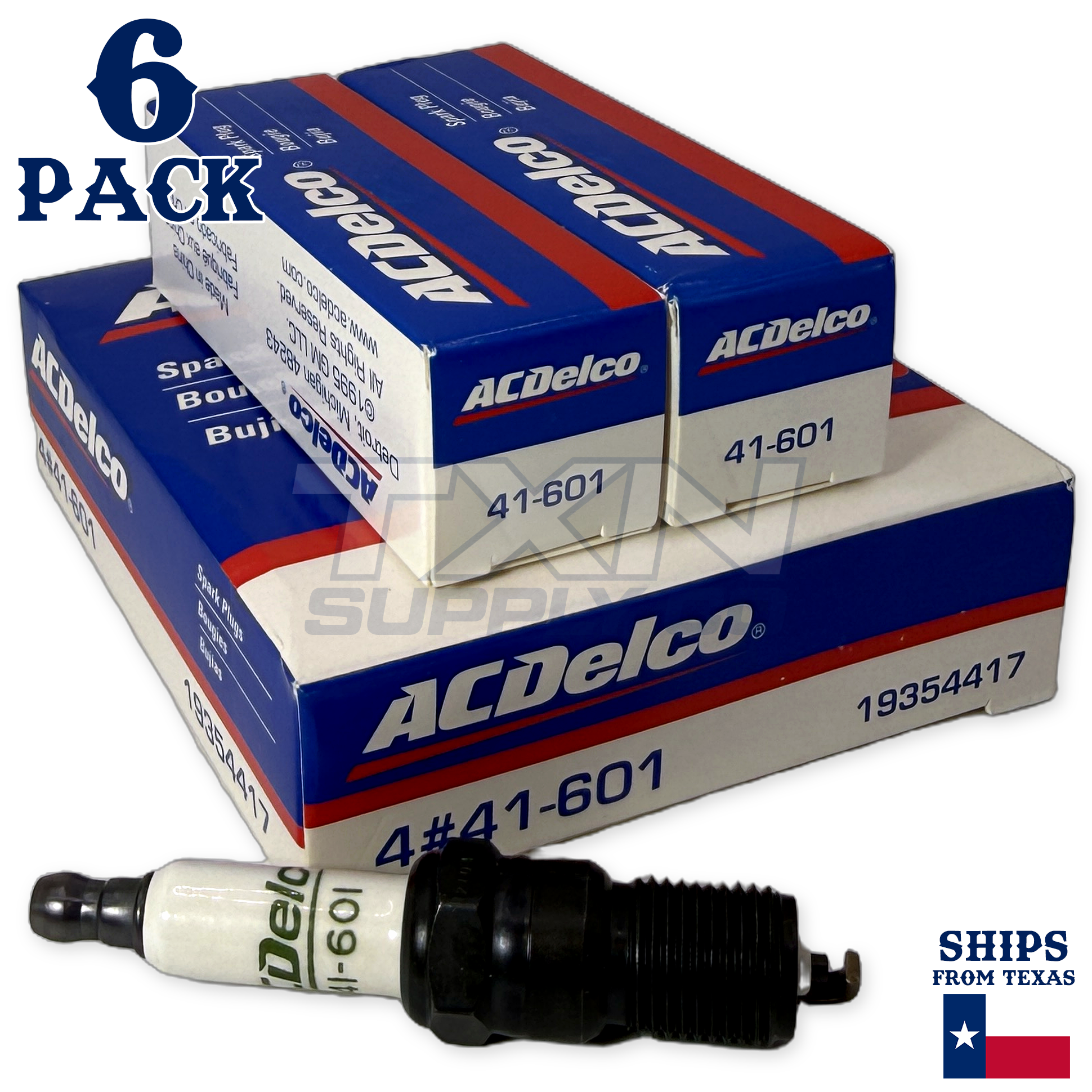 1992-1993 Buick Century 3.3L ACDelco Spark Plugs - 6 Pack - Image 1