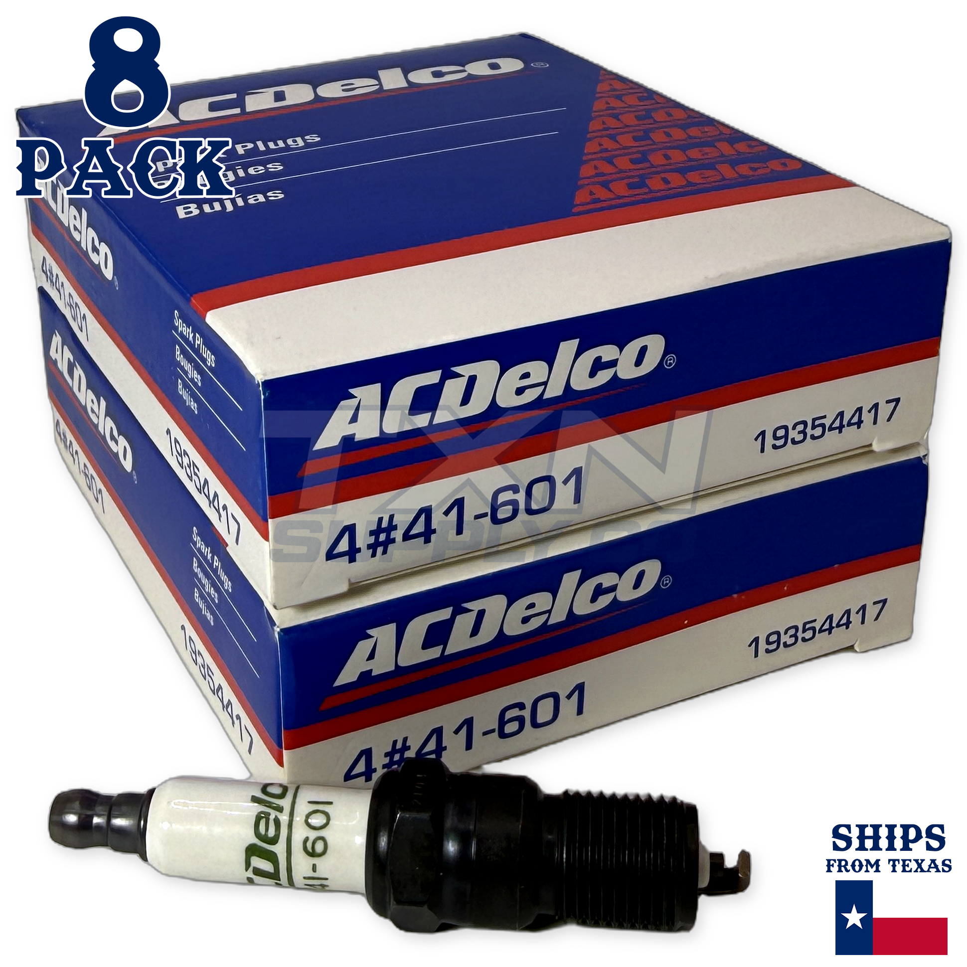 8 Pack Genuine GM ACDelco Spark Plugs 41-601