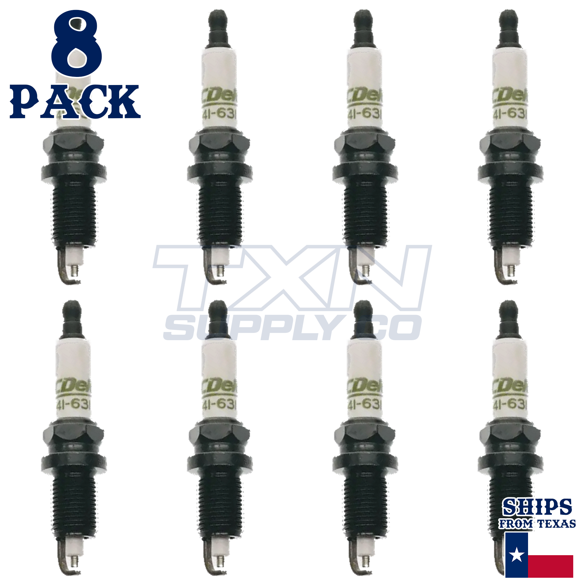 ACDelco 41-630 Copper Spark Plug - 8 Pack - Image 1