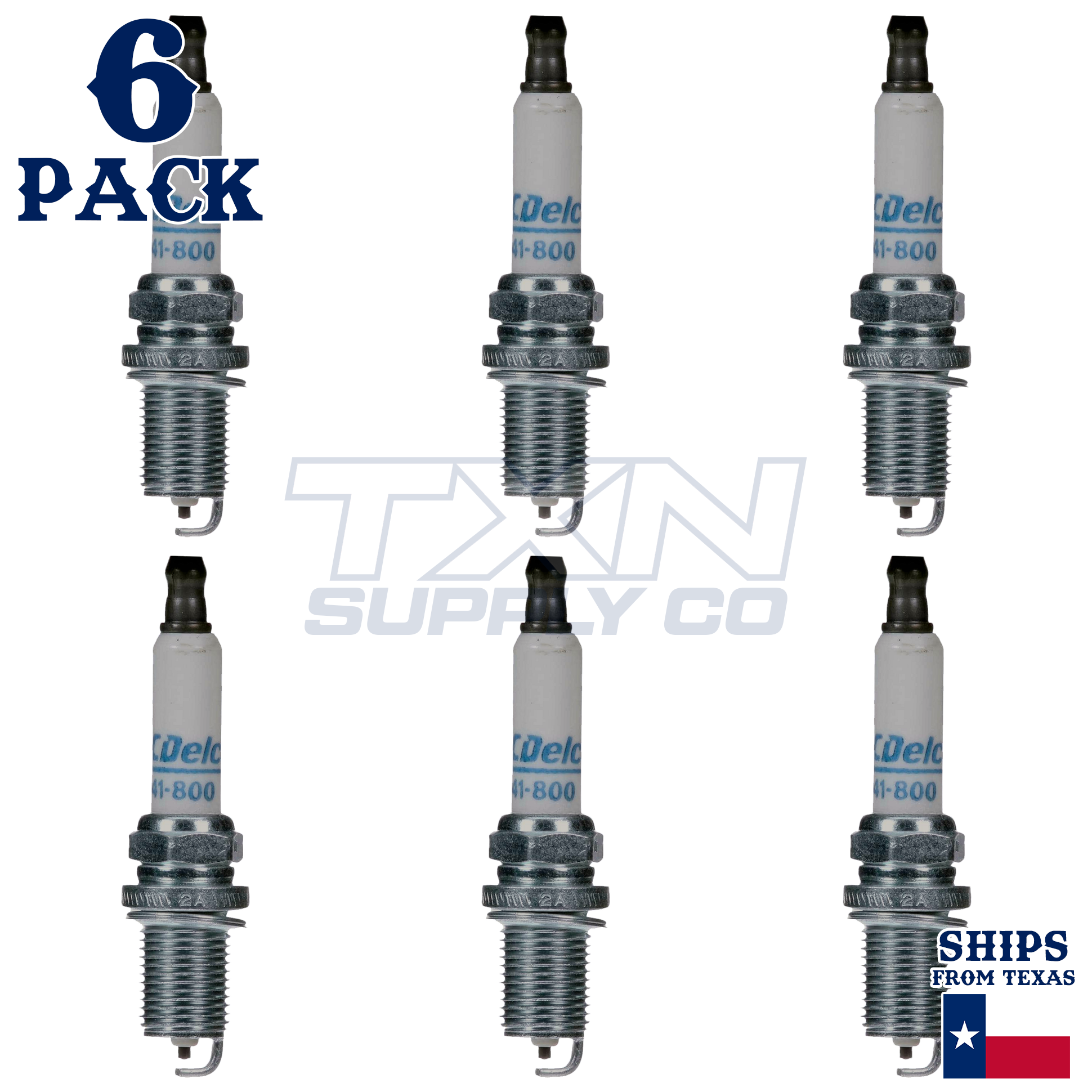 ACDelco 41-800 Spark Plugs 6 Pack - Image 1