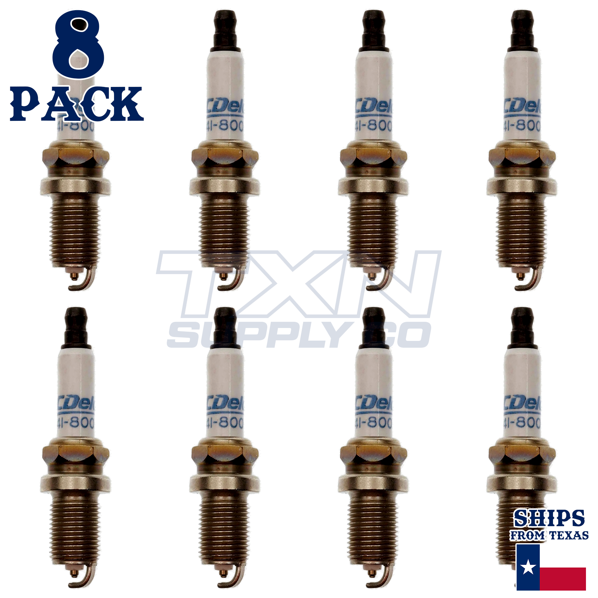 8 Pack ACDelco Double Platinum Spark Plugs 1998-2002 for Jaguar XK8 4.0L - Image 1