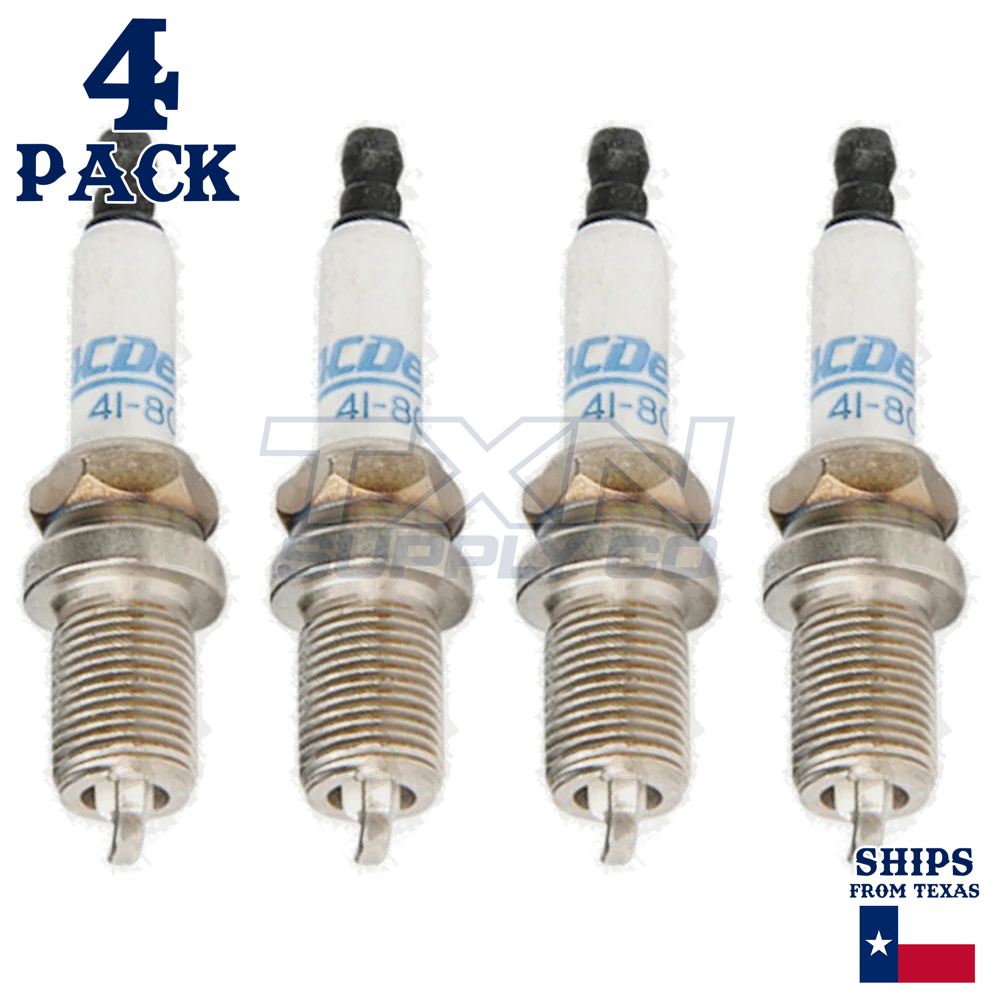 4 Pack ACDelco Double Platinum Spark Plugs 1998-2001 for Ford Festiva 1.5L - Image 1