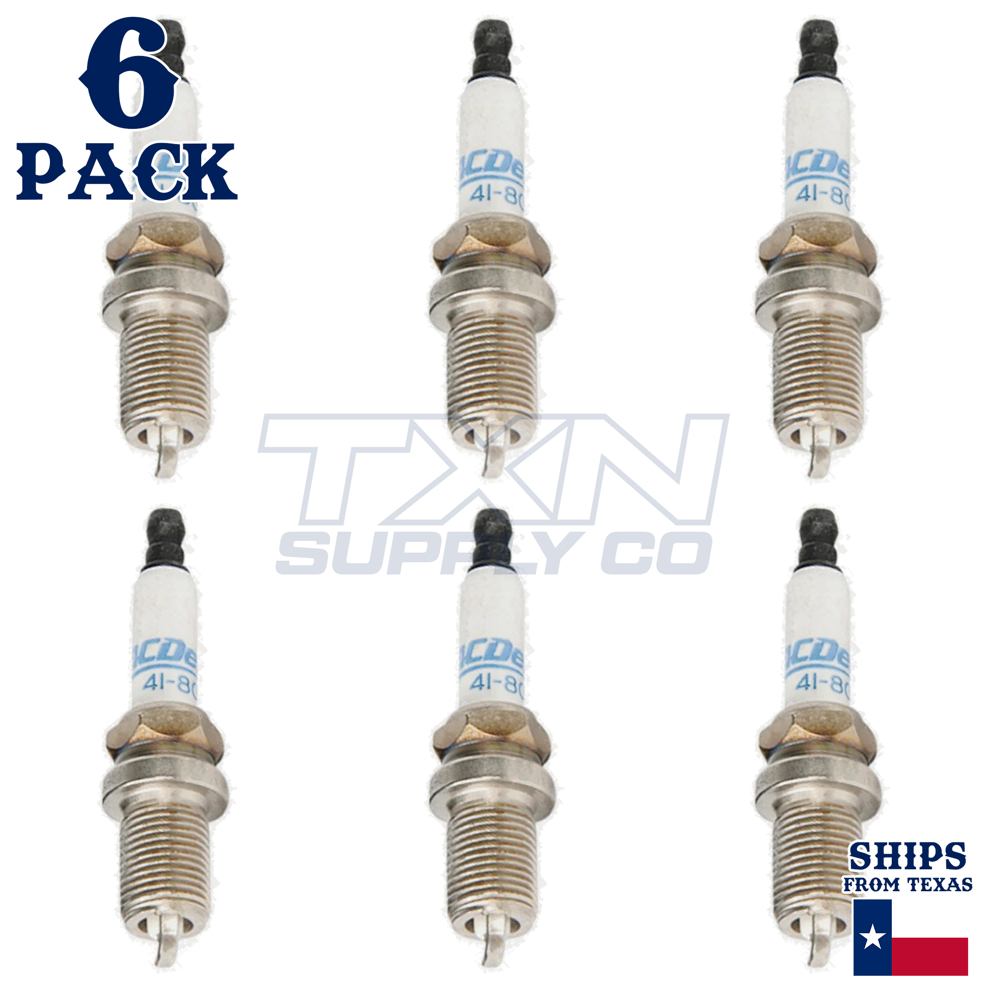 6 ACDelco Double Platinum Spark Plugs 2008-2009 for Ford Territory FPV 4.0L - Image 1