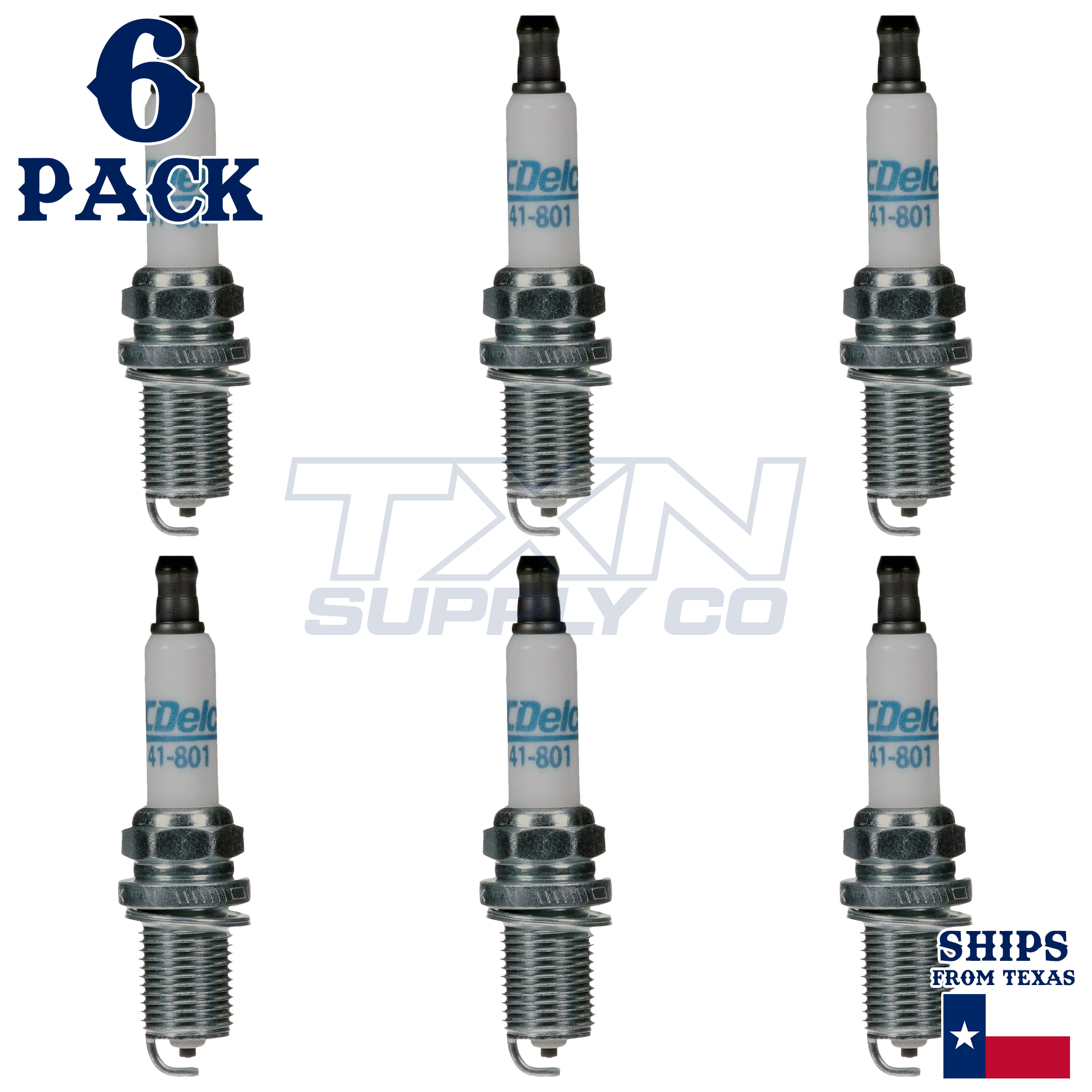 ACDelco 41-801 Spark Plugs 6 Pack - Image 1