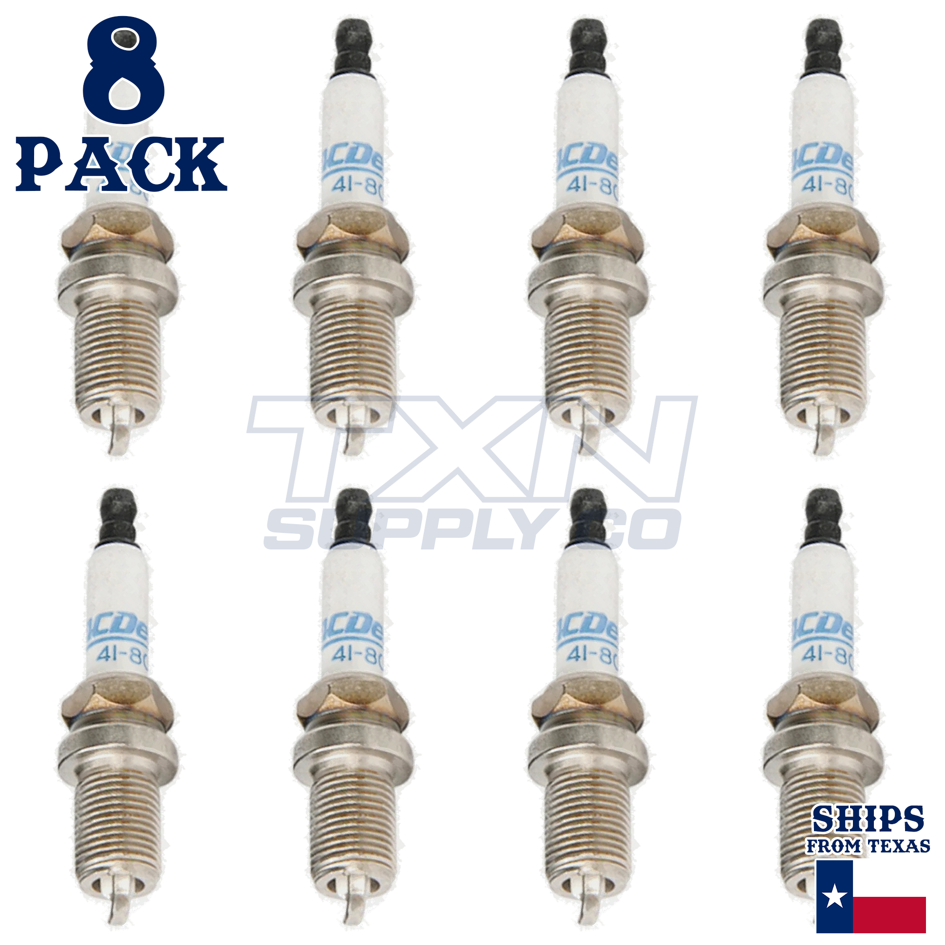 1990-1992 Chevrolet Corvette 5.7L ACDelco Double Platinum Spark Plugs - 8 Pack - Image 1