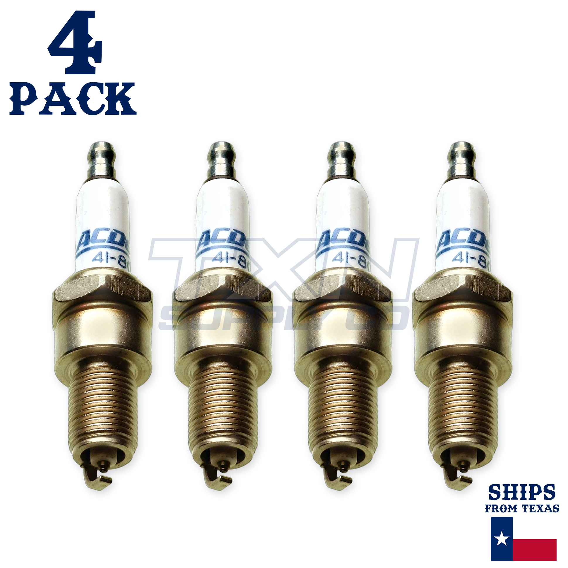4 Pack ACDelco Double Platinum Spark Plugs 1994-1996 for Ford Festiva 1.3L - Image 1