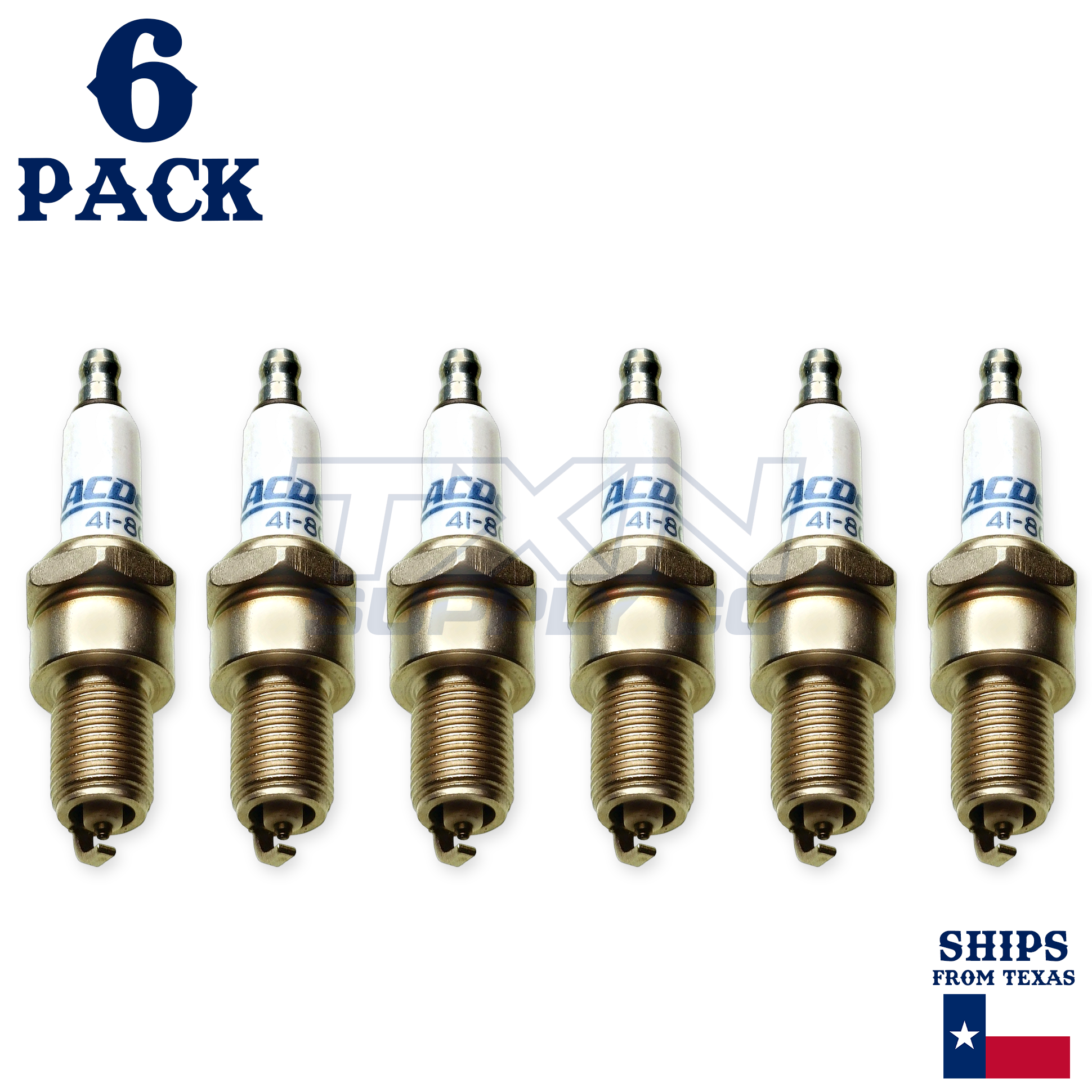 6 Pack ACDelco Double Platinum Spark Plugs 1988-1991 for Ford LTD 3.9L - Image 1